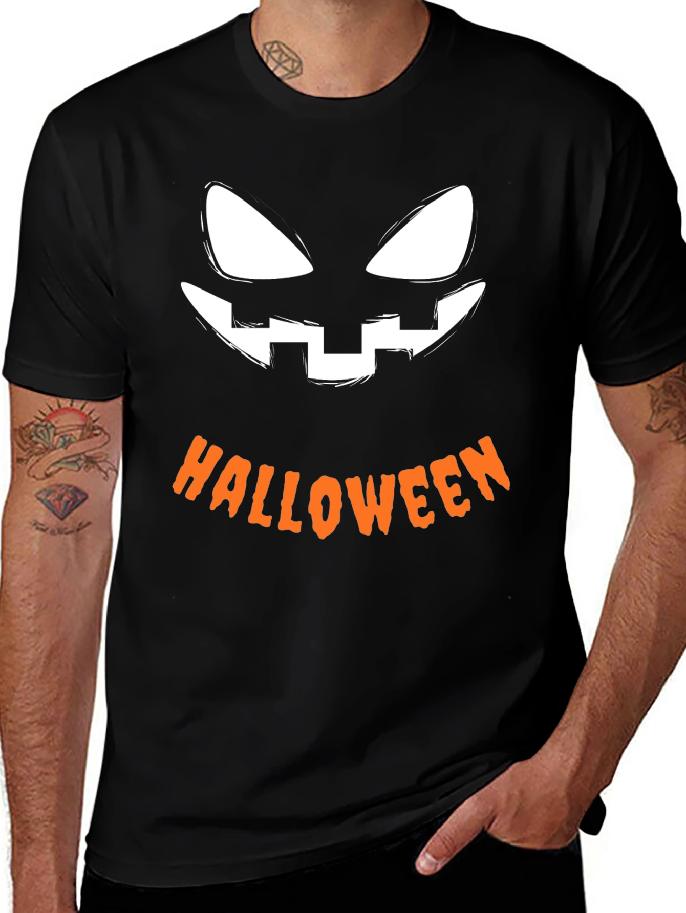 Halloween Pumpkin Face T-Shirt