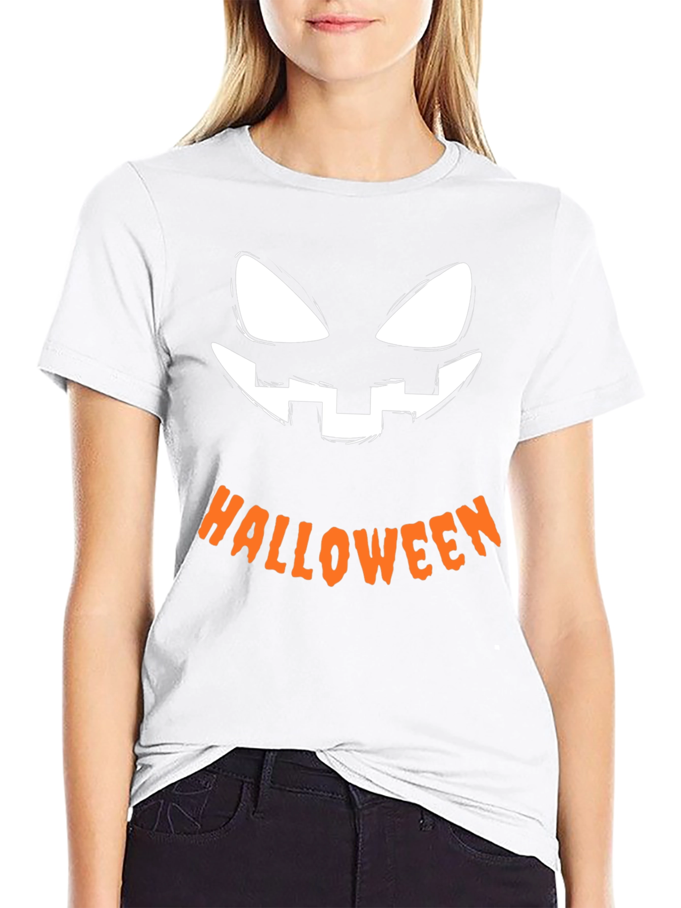 Halloween Pumpkin Face T-Shirt