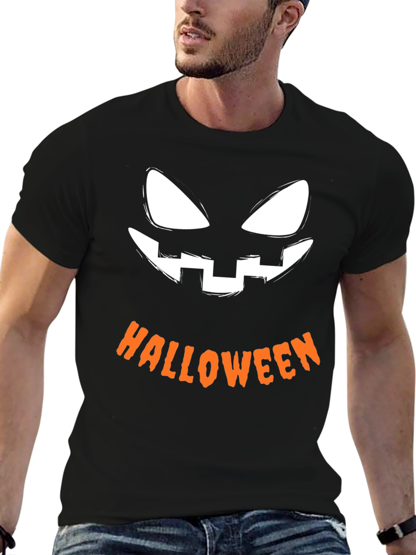 Halloween Pumpkin Face T-Shirt