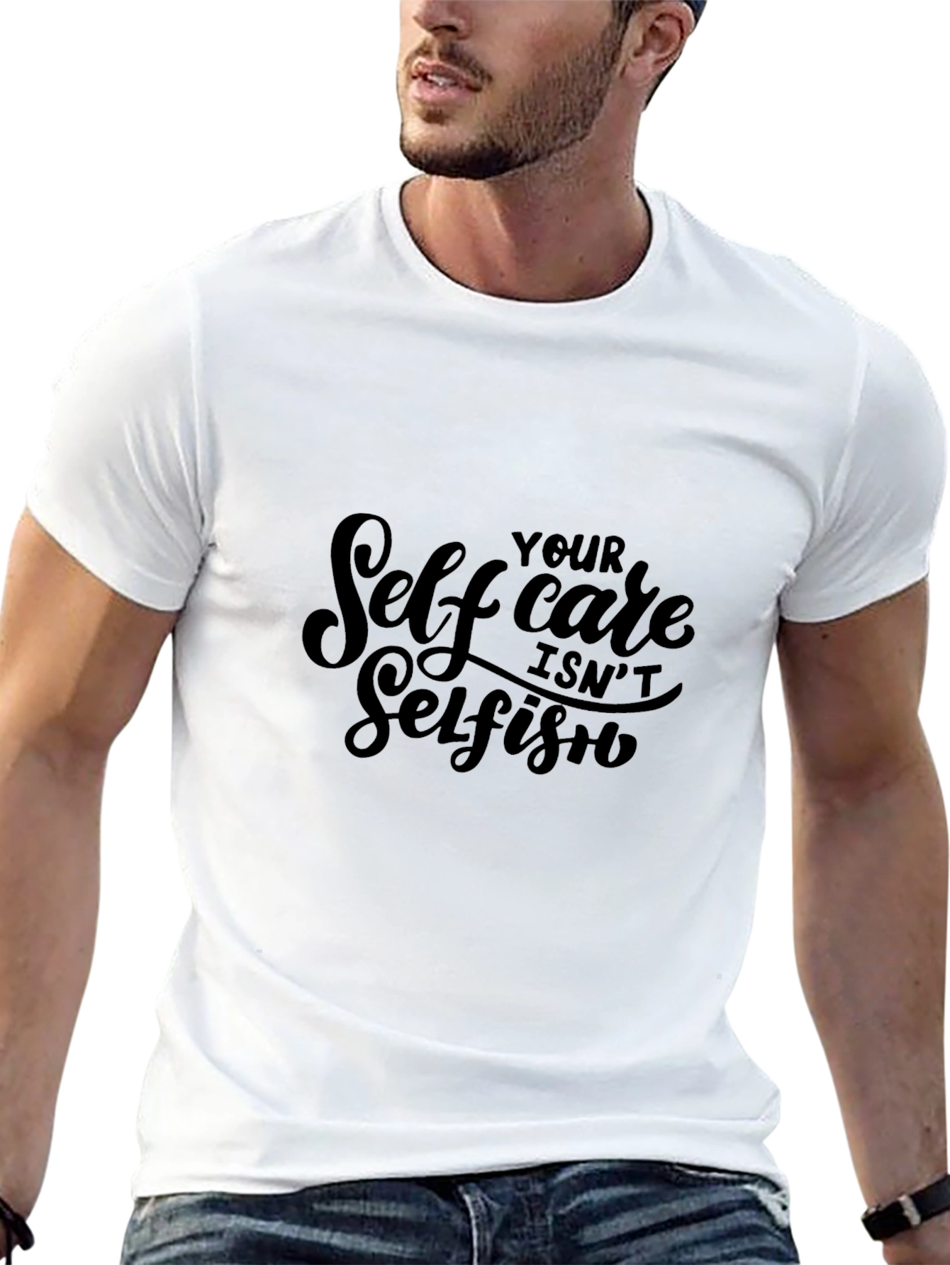 Self Care Isnt Selfish Black Tee