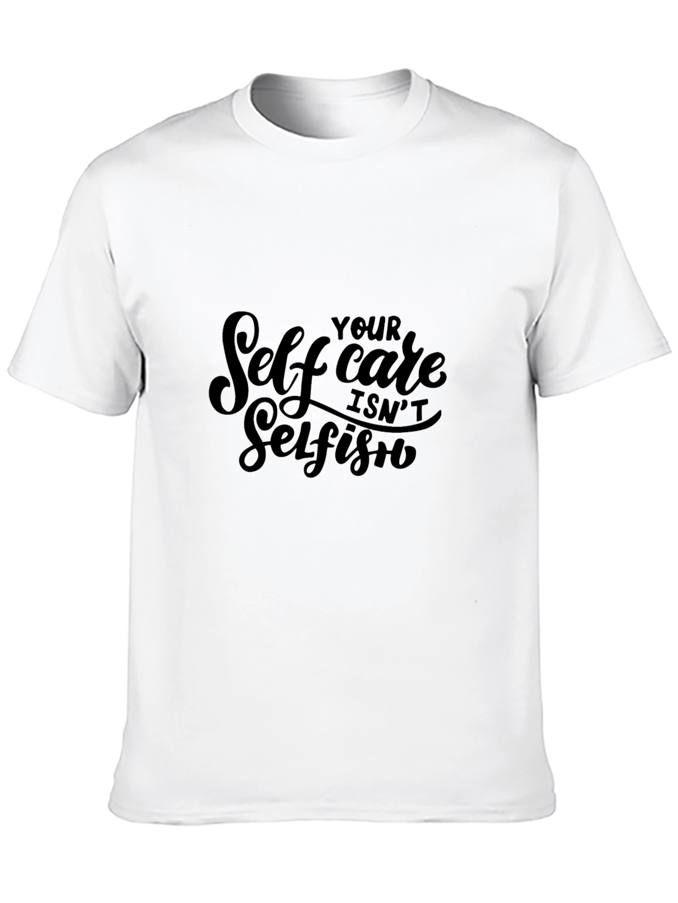 Self Care Isnt Selfish Black Tee