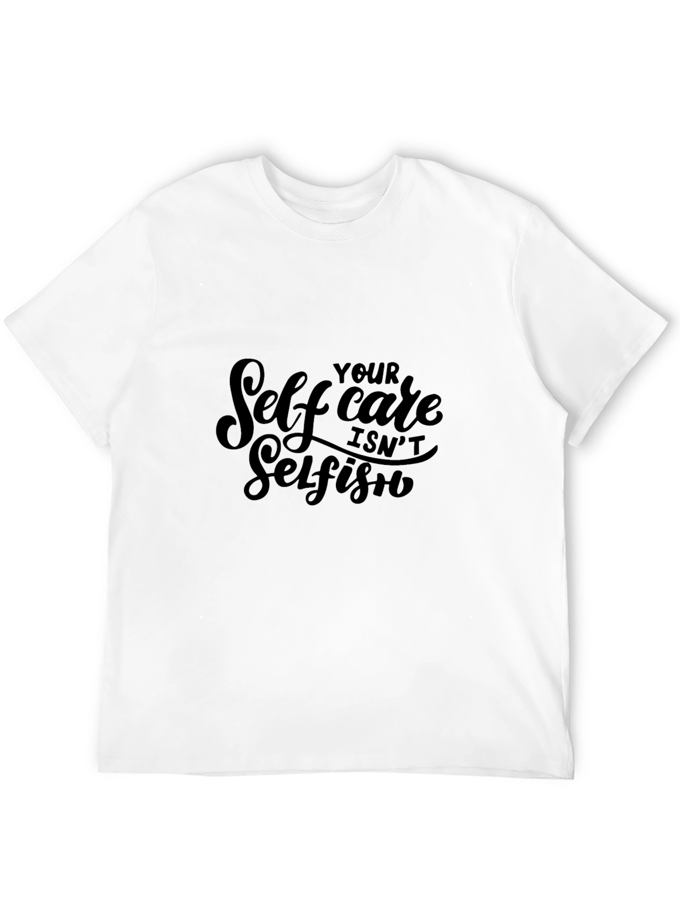 Self Care Isnt Selfish Black Tee