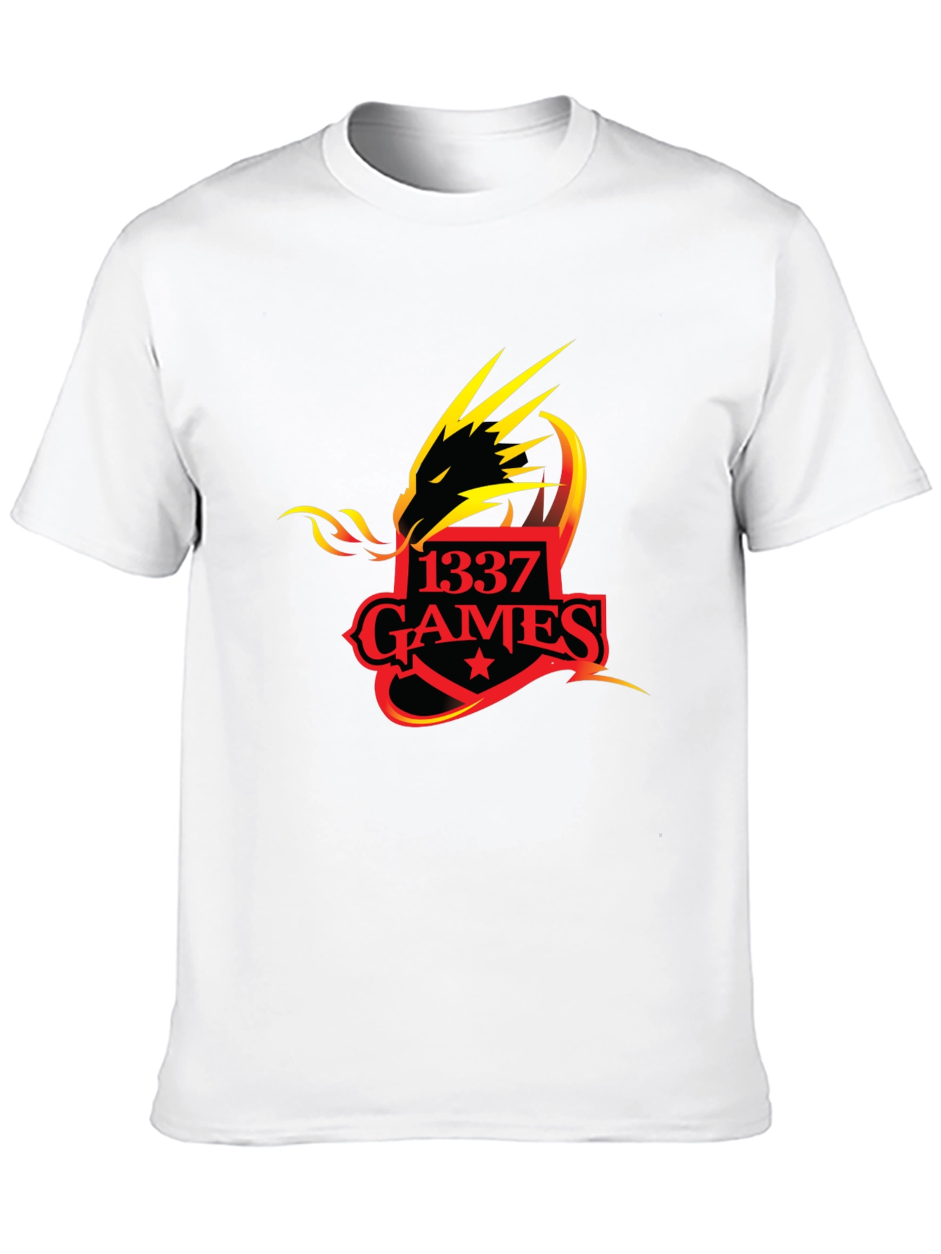 1337 Games Dragon T-Shirt - Black Graphic Tee