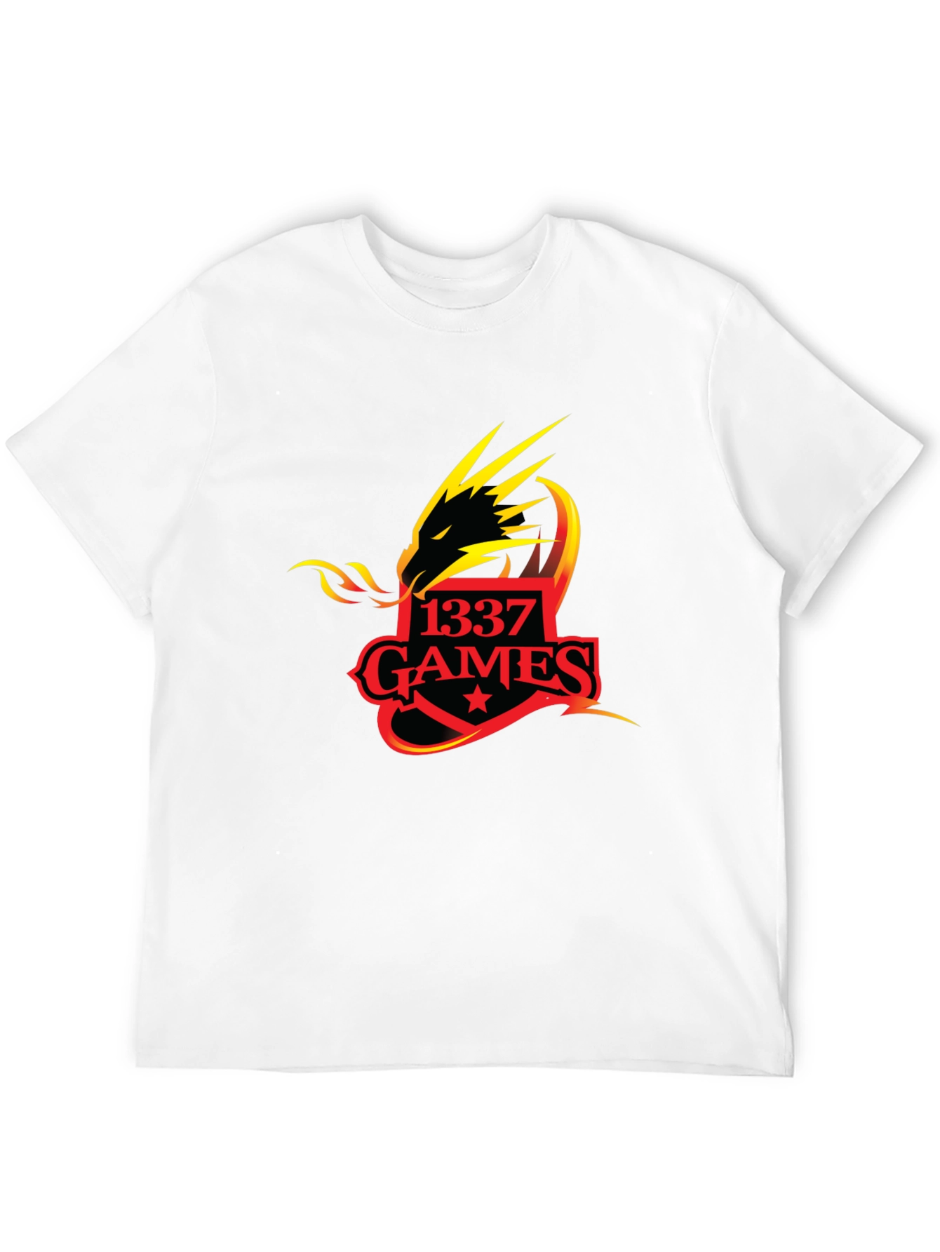 1337 Games Dragon T-Shirt - Black Graphic Tee