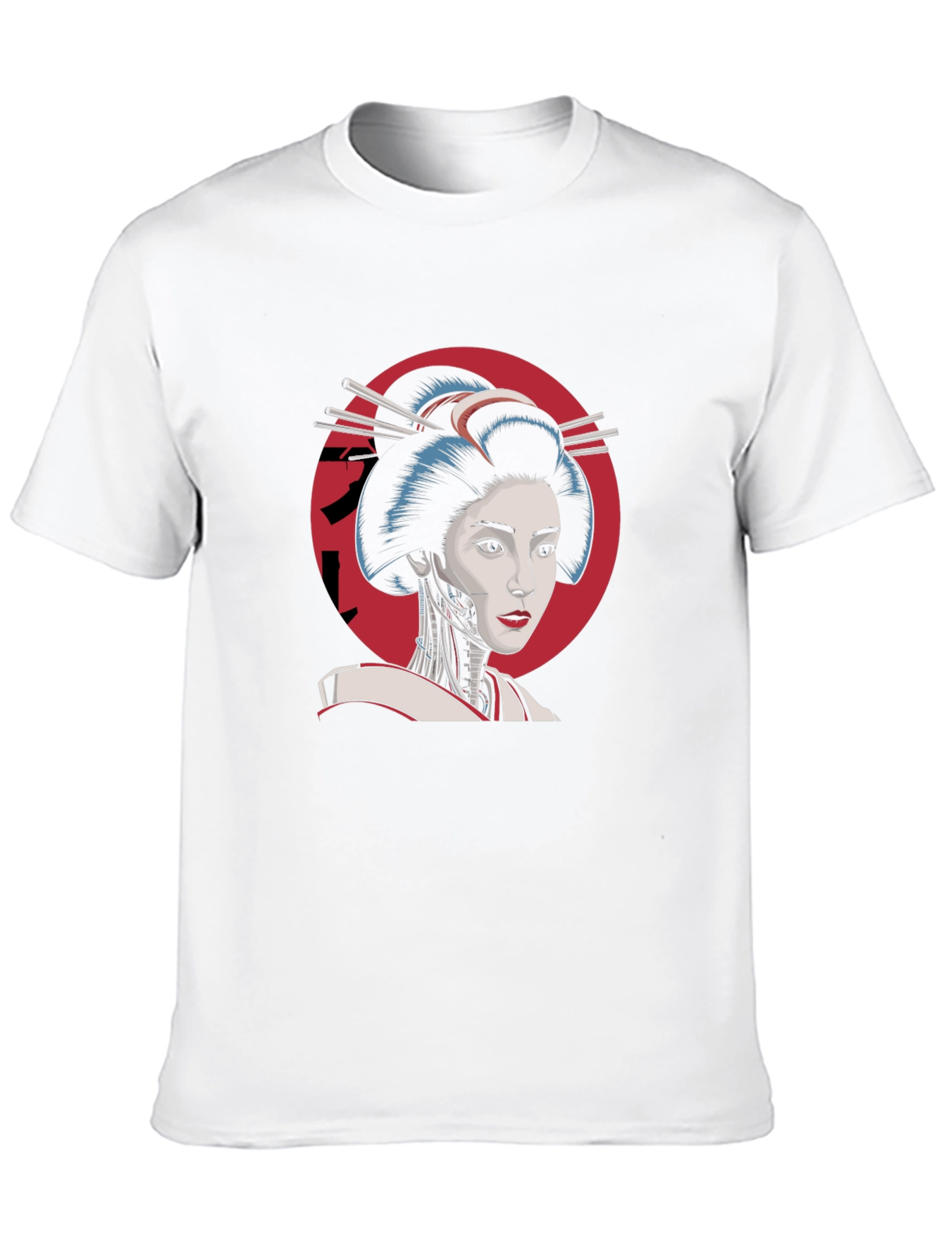 Geisha Robot T-Shirt - Cool Cyberpunk Design