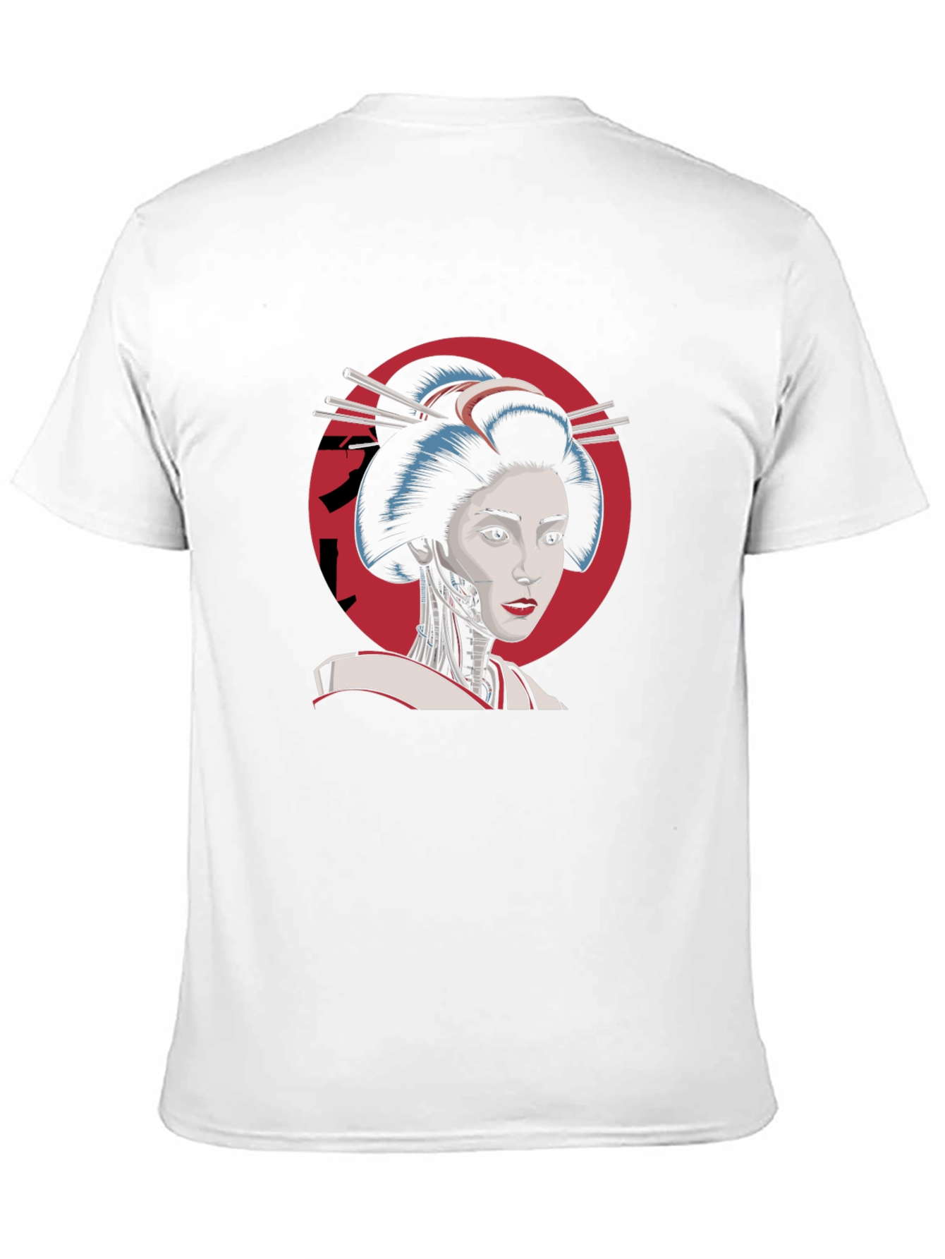 Geisha Robot T-Shirt - Cool Cyberpunk Design