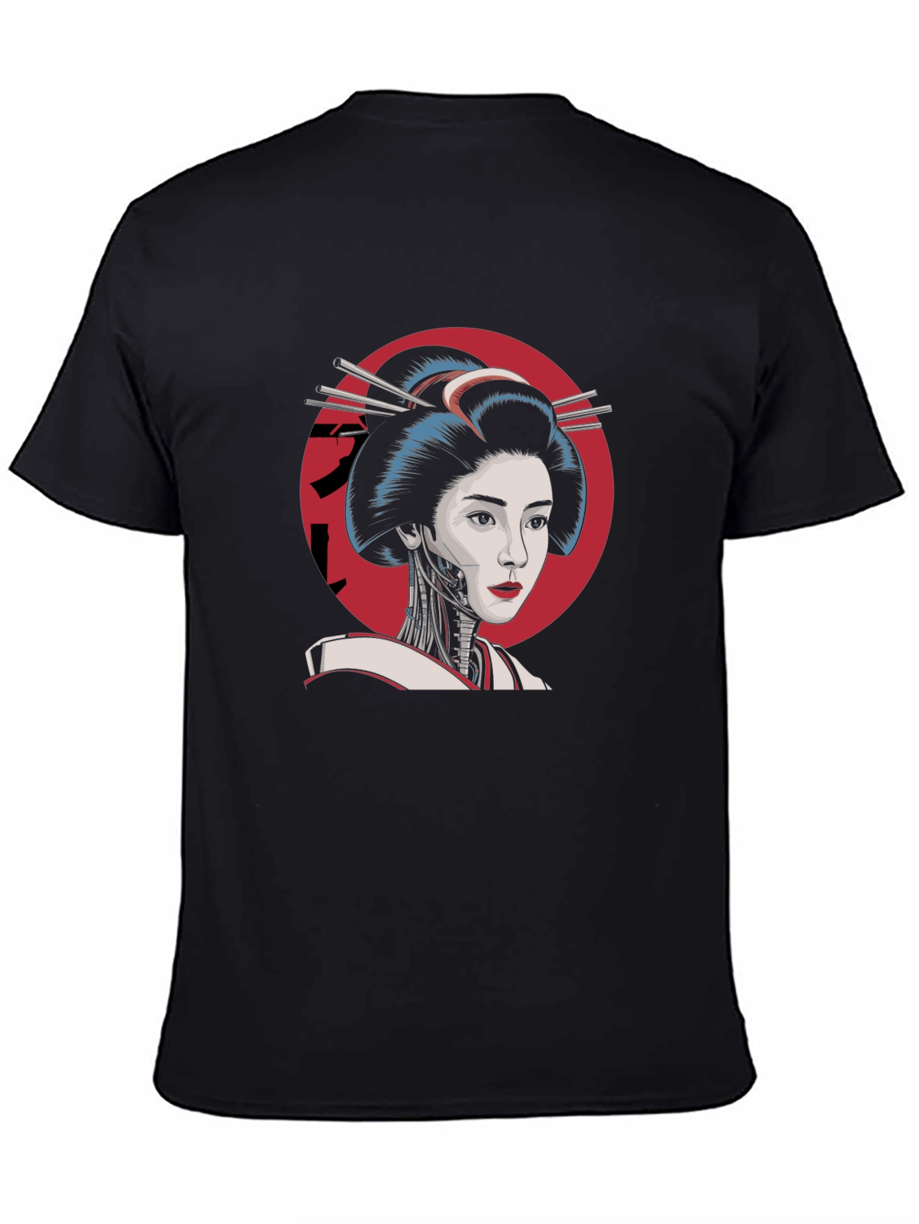 Geisha Robot T-Shirt - Cool Cyberpunk Design