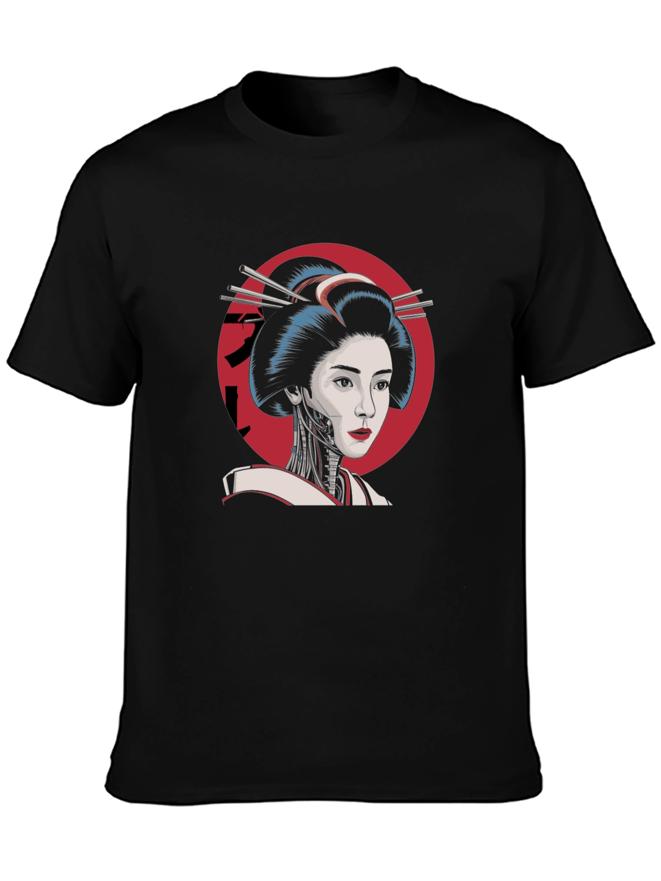 Geisha Robot T-Shirt - Cool Cyberpunk Design