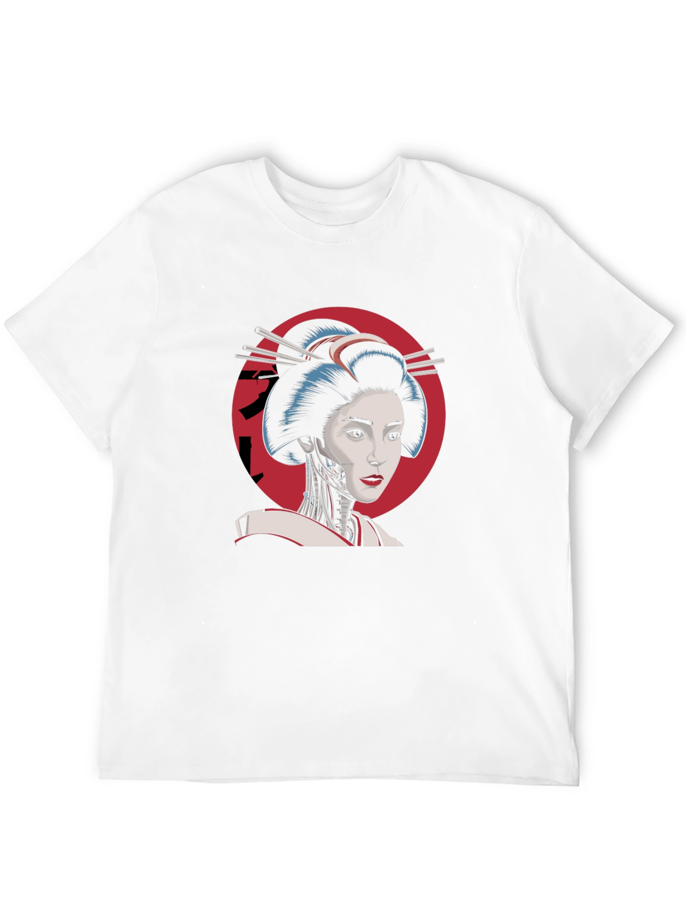Geisha Robot T-Shirt - Cool Cyberpunk Design