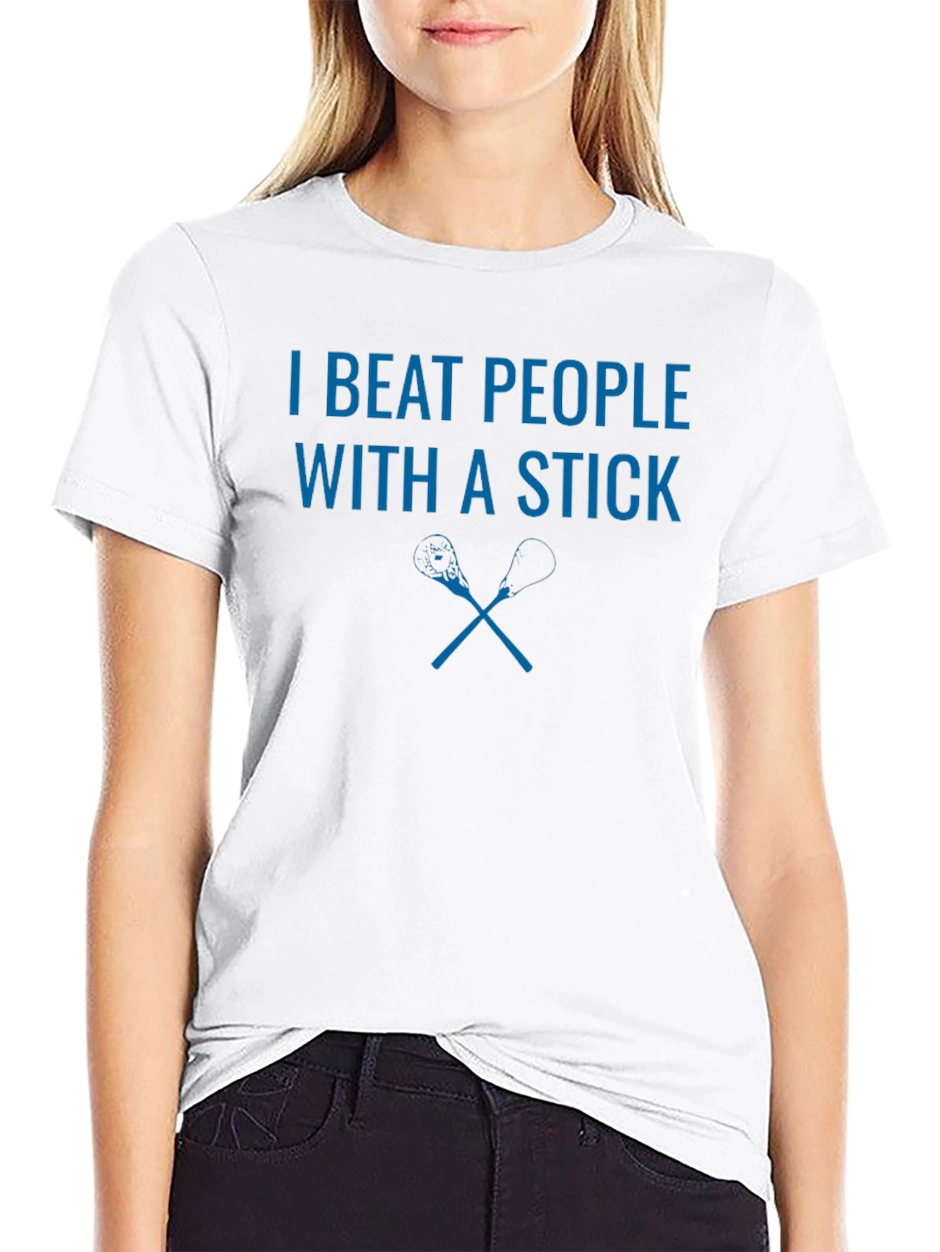 I Beat People With a Stick Graphic Tee