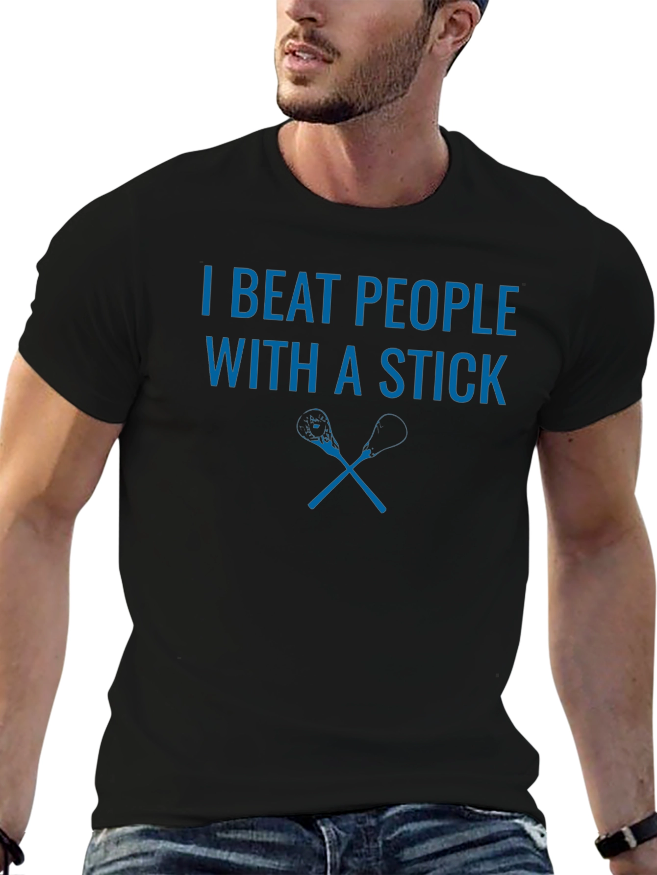 I Beat People With a Stick Graphic Tee