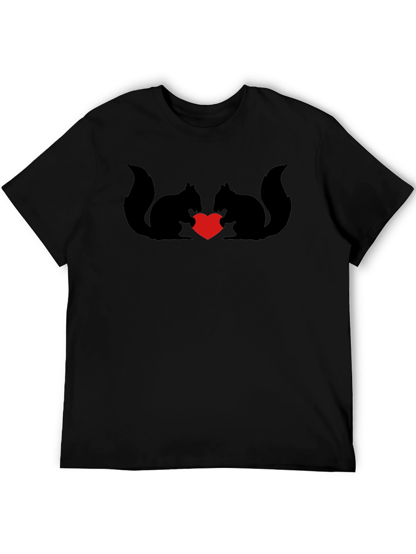 Squirrel Love T-Shirt - Cute Heart Design