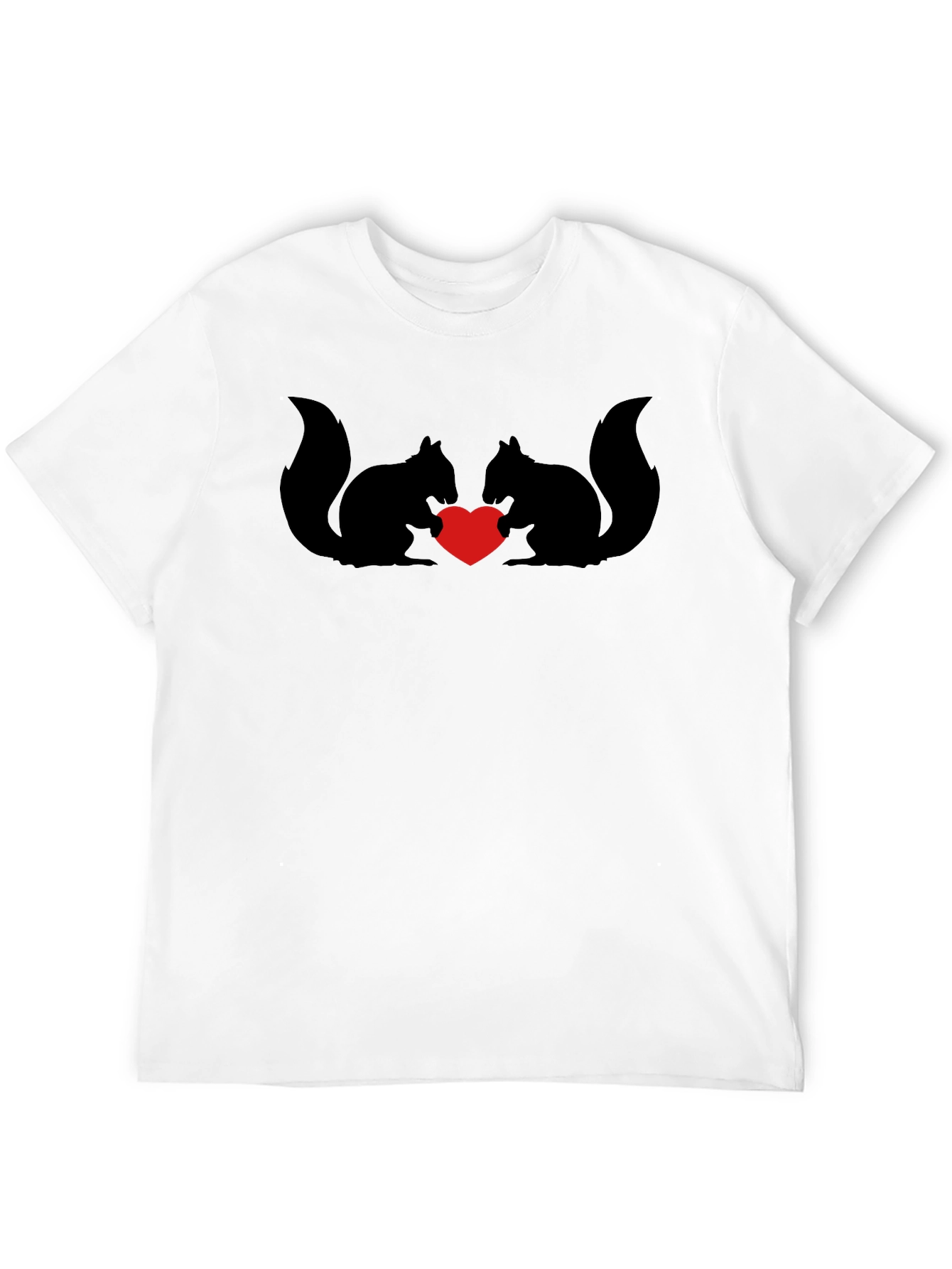 Squirrel Love T-Shirt - Cute Heart Design
