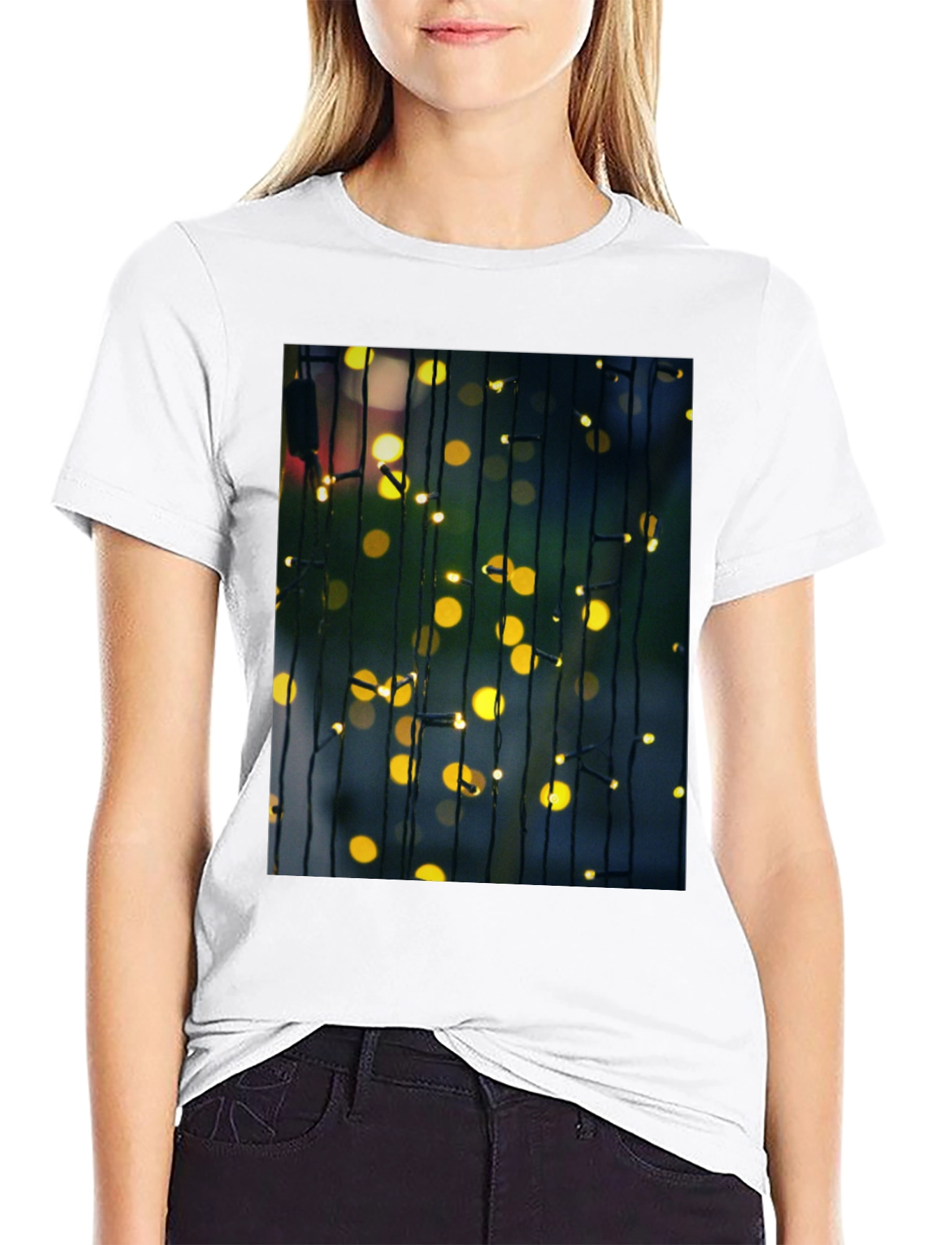 Bokeh Lights Graphic T-Shirt