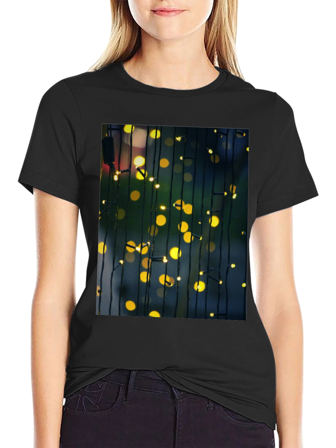 Bokeh Lights Graphic T-Shirt