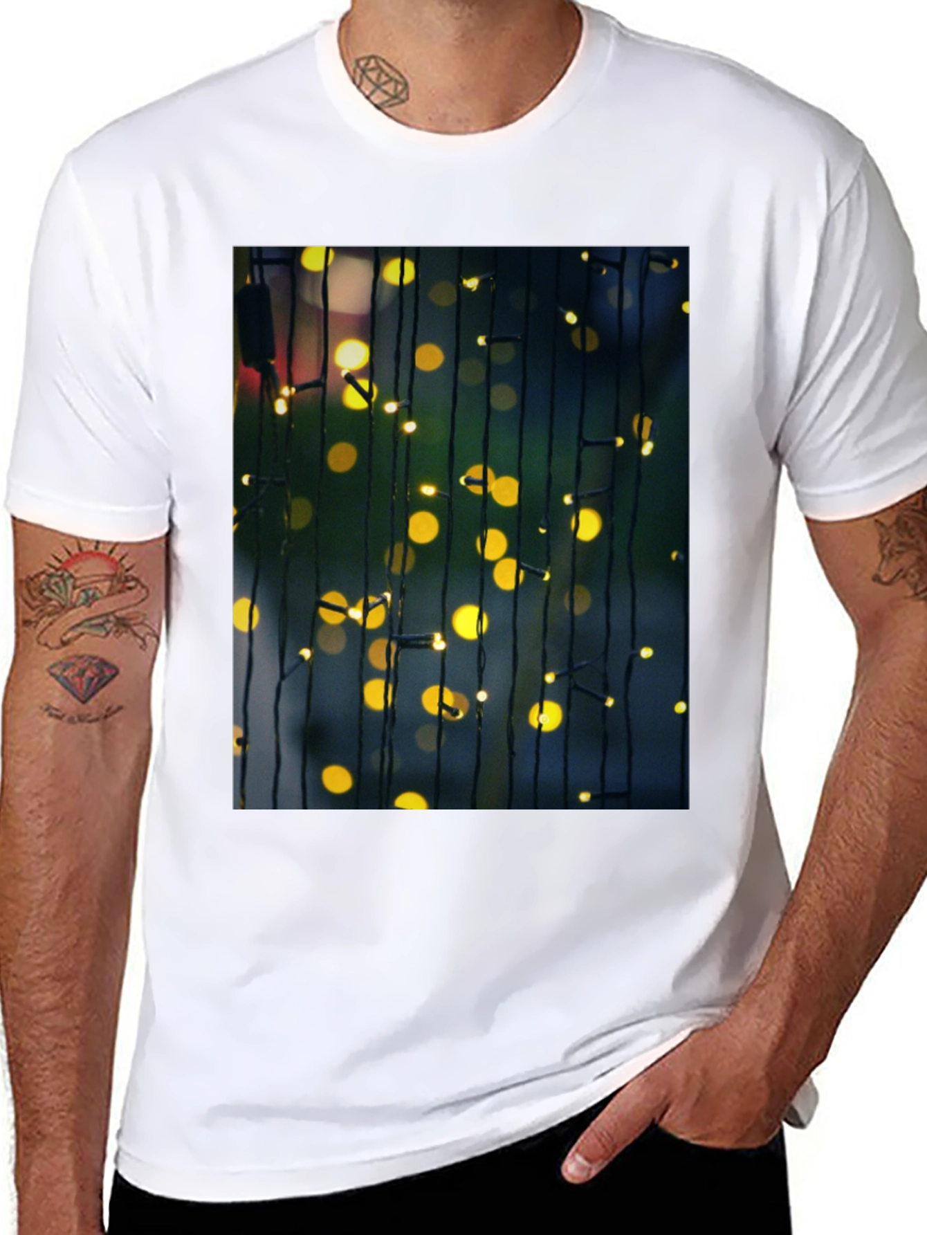 Bokeh Lights Graphic T-Shirt