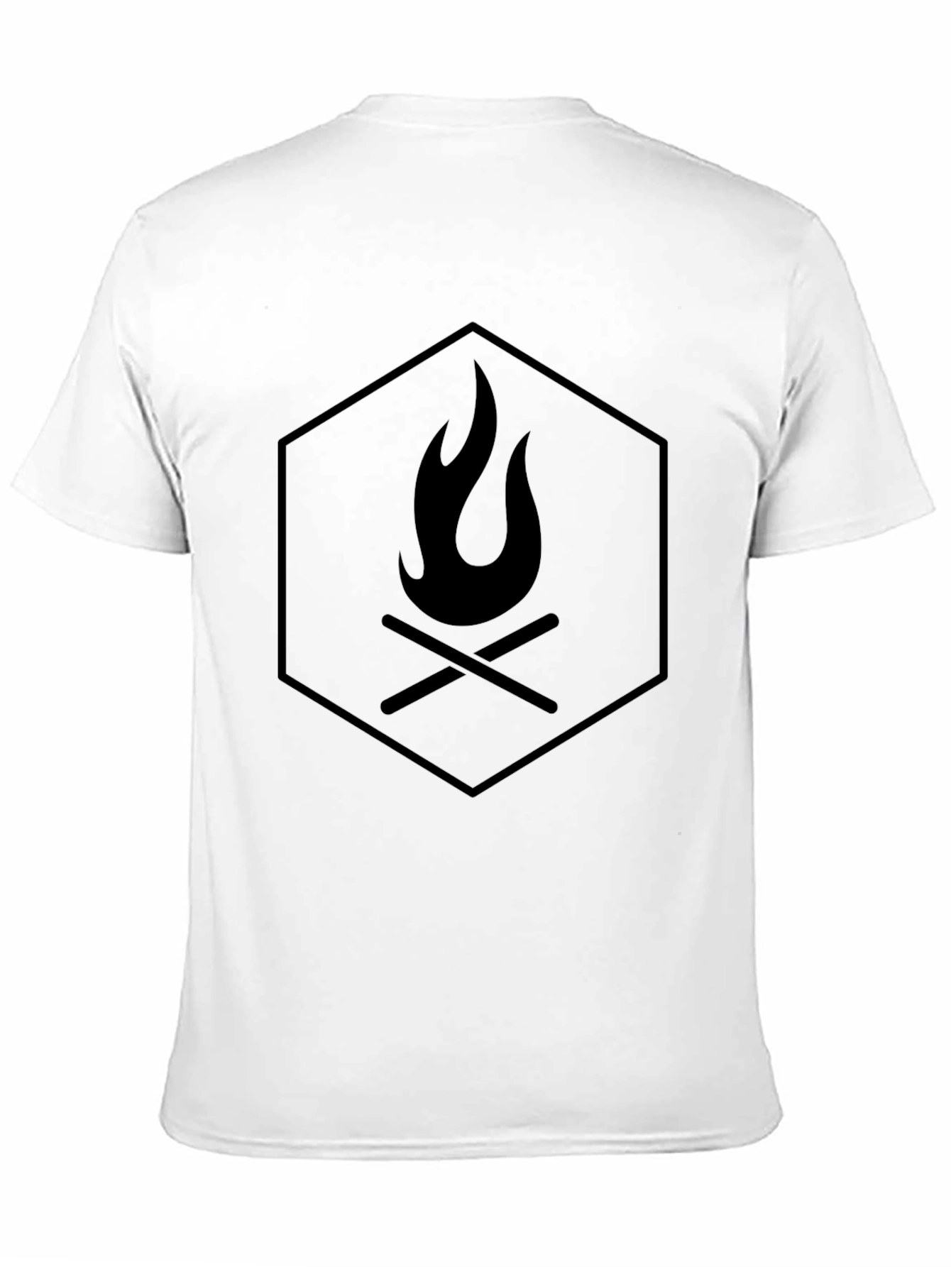 Campfire Hexagon Graphic Tee - Black