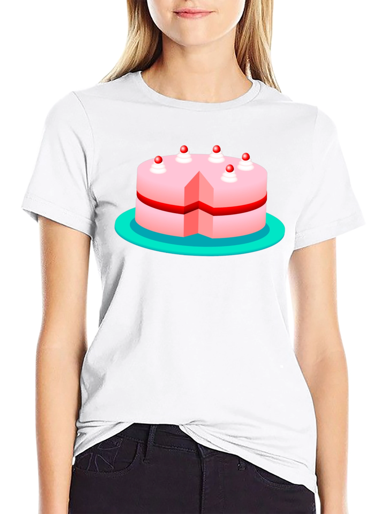 Cake Graphic T-Shirt - Sweet Treat Style