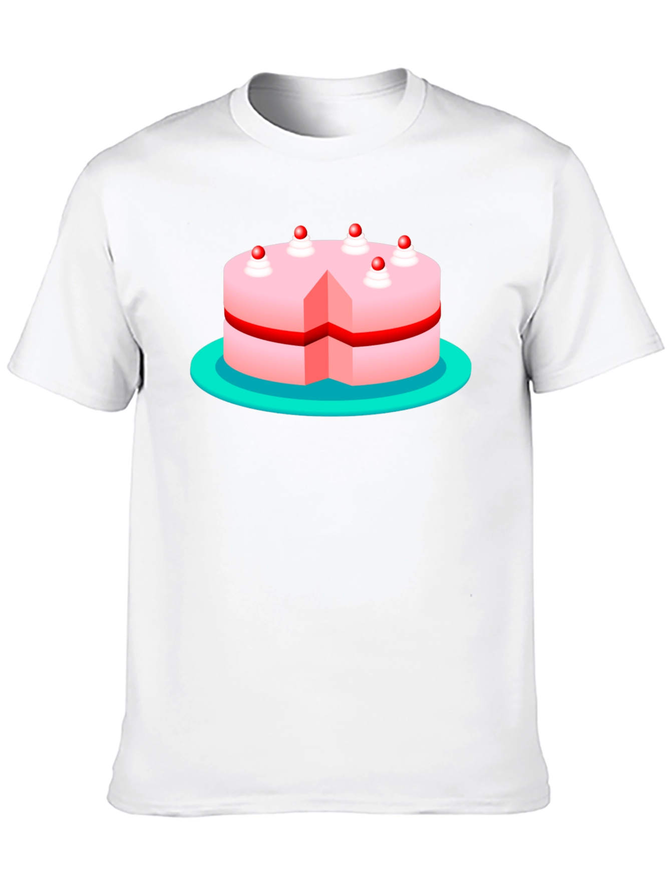 Cake Graphic T-Shirt - Sweet Treat Style