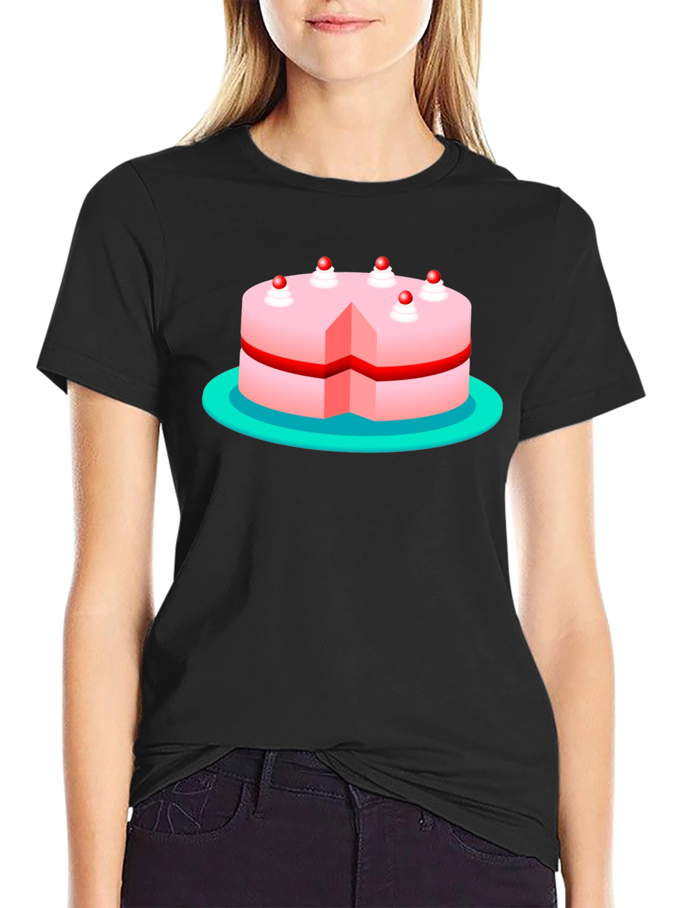 Cake Graphic T-Shirt - Sweet Treat Style