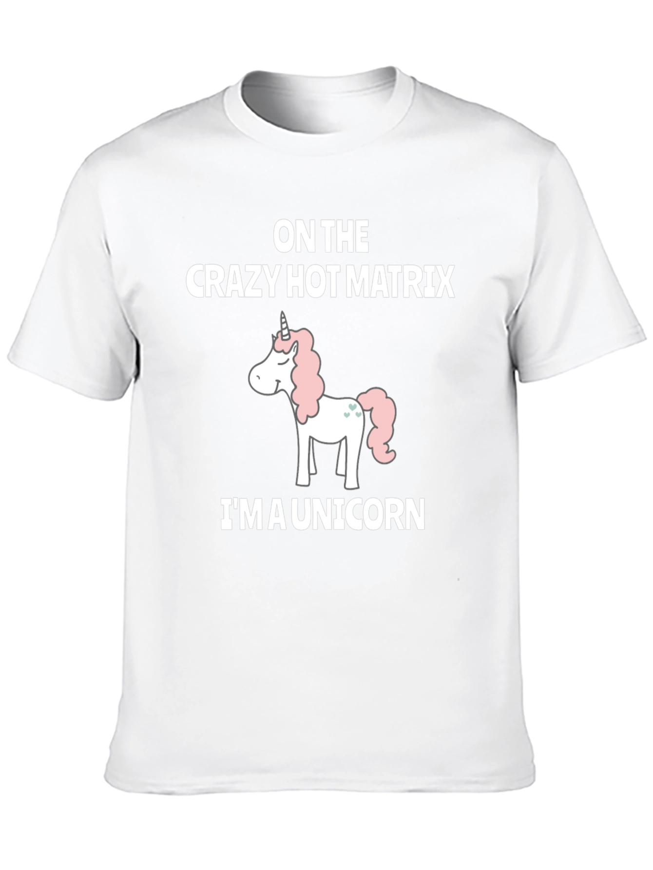 Crazy Hot Matrix Unicorn Graphic T-Shirt