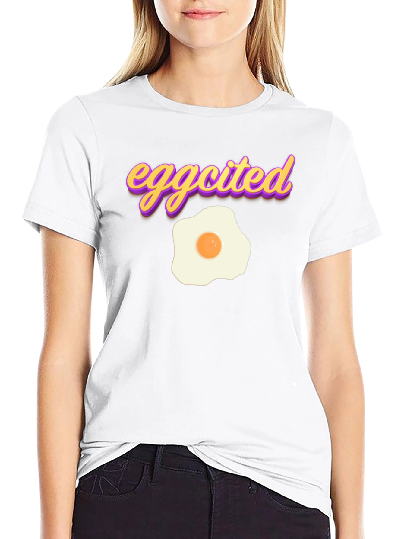 Eggcited T-Shirt - Funny Breakfast Foodie Tee