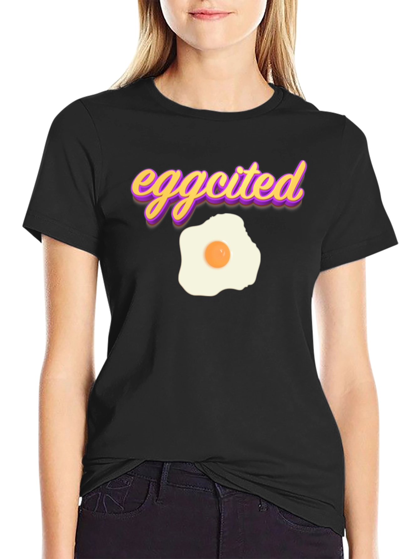 Eggcited T-Shirt - Funny Breakfast Foodie Tee