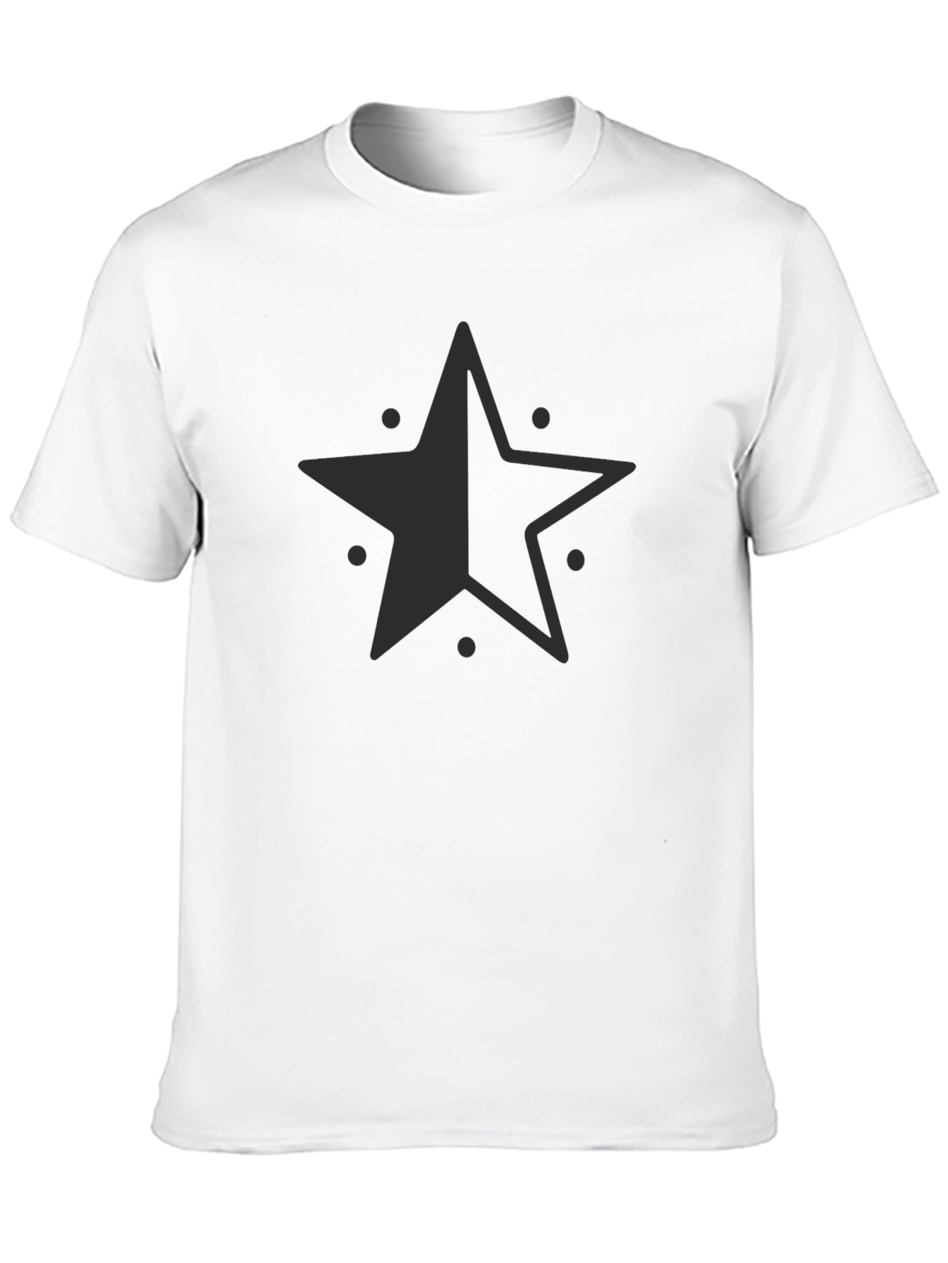 Star Graphic Black T-Shirt - Casual Style