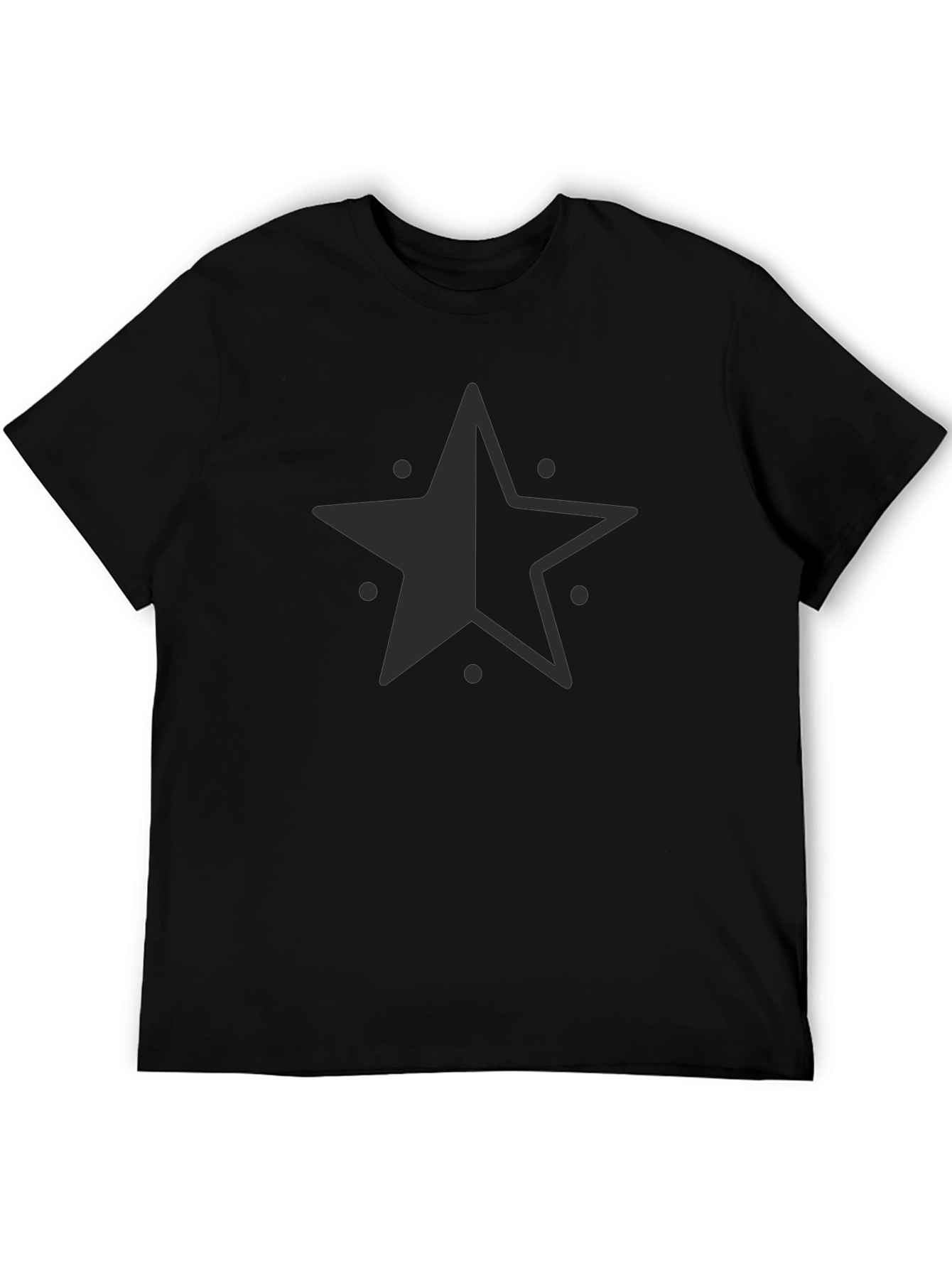 Star Graphic Black T-Shirt - Casual Style