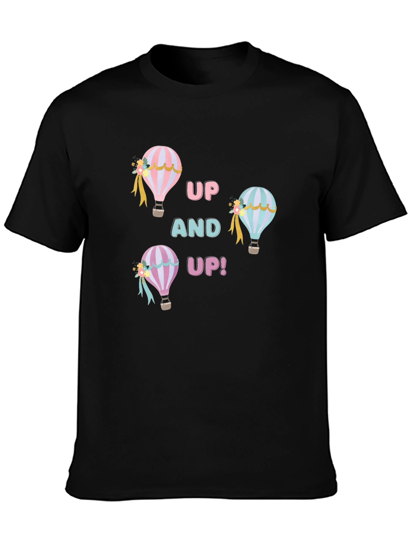 Up and Up! Hot Air Balloon Graphic Tee