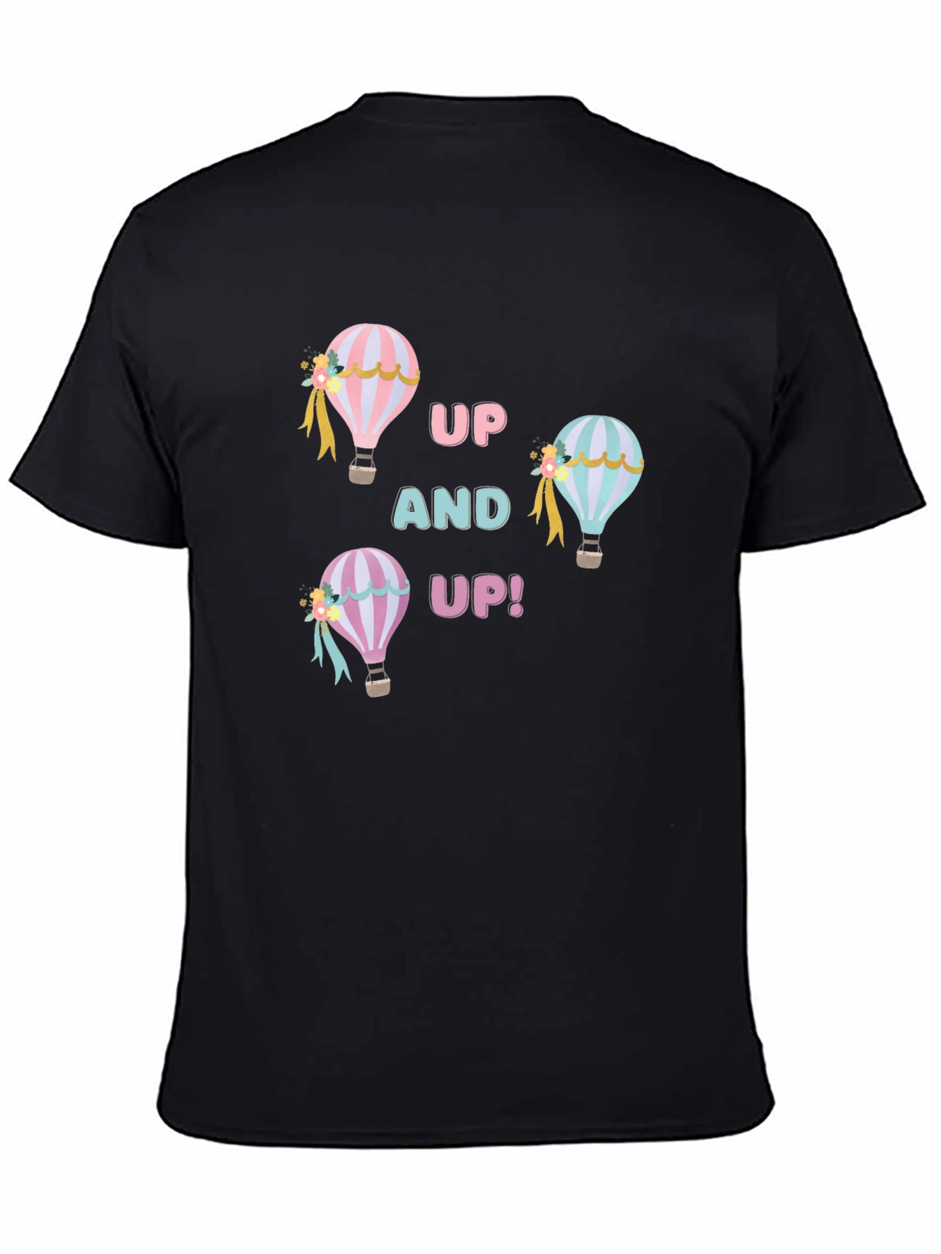 Up and Up! Hot Air Balloon Graphic Tee