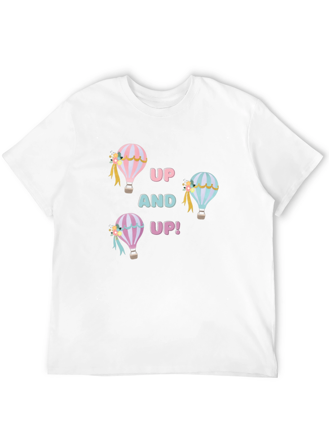 Up and Up! Hot Air Balloon Graphic Tee