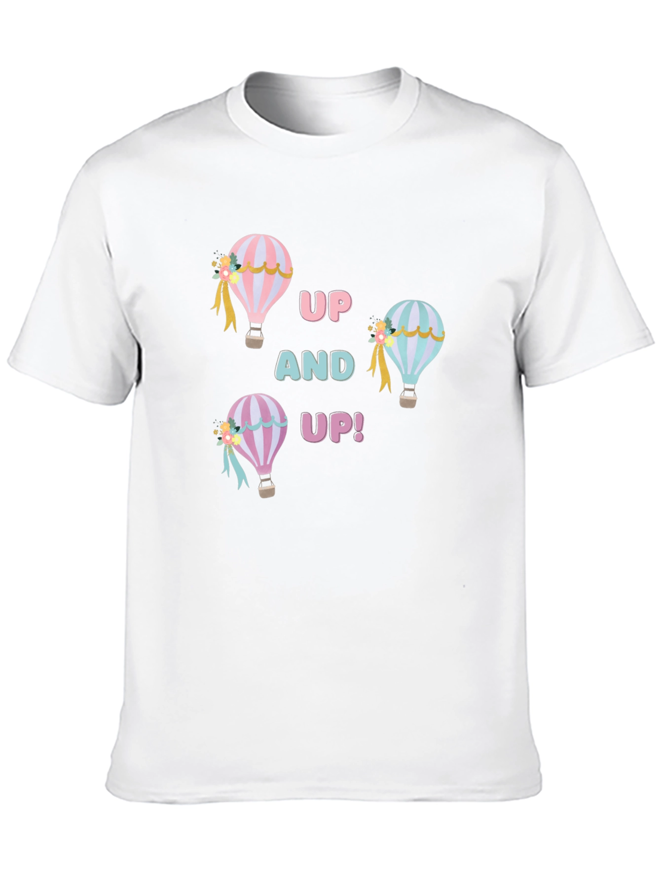 Up and Up! Hot Air Balloon Graphic Tee