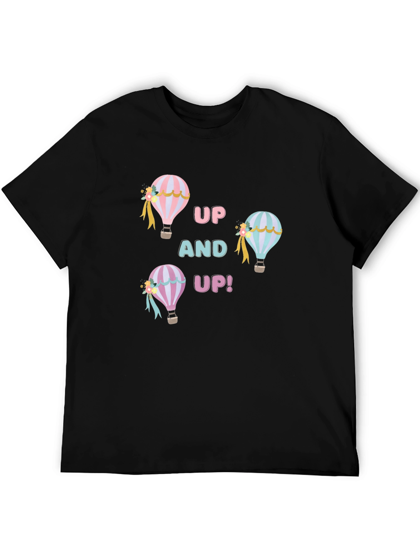 Up and Up! Hot Air Balloon Graphic Tee