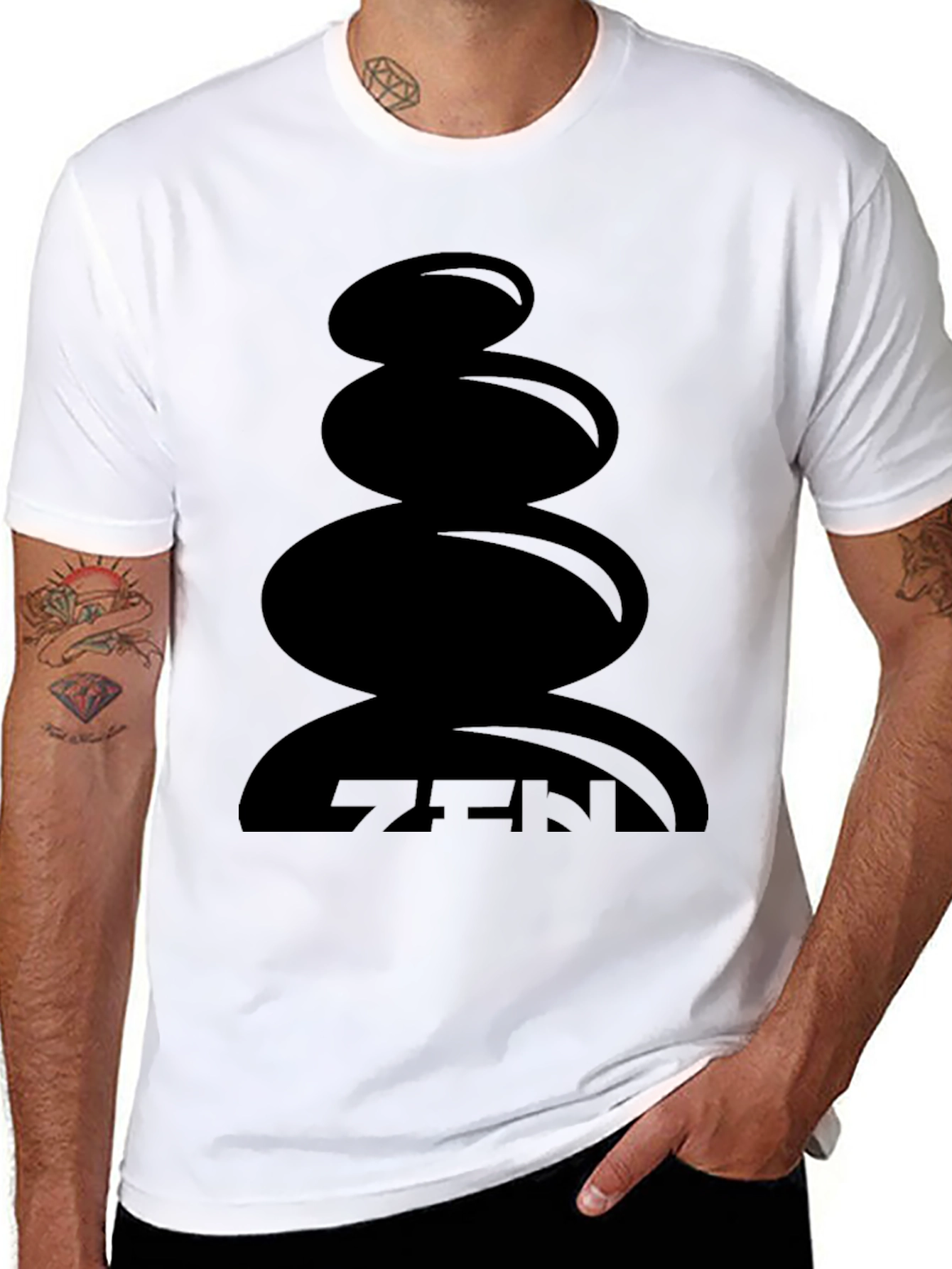 Zen Stones Graphic T-Shirt - Relaxed Fit