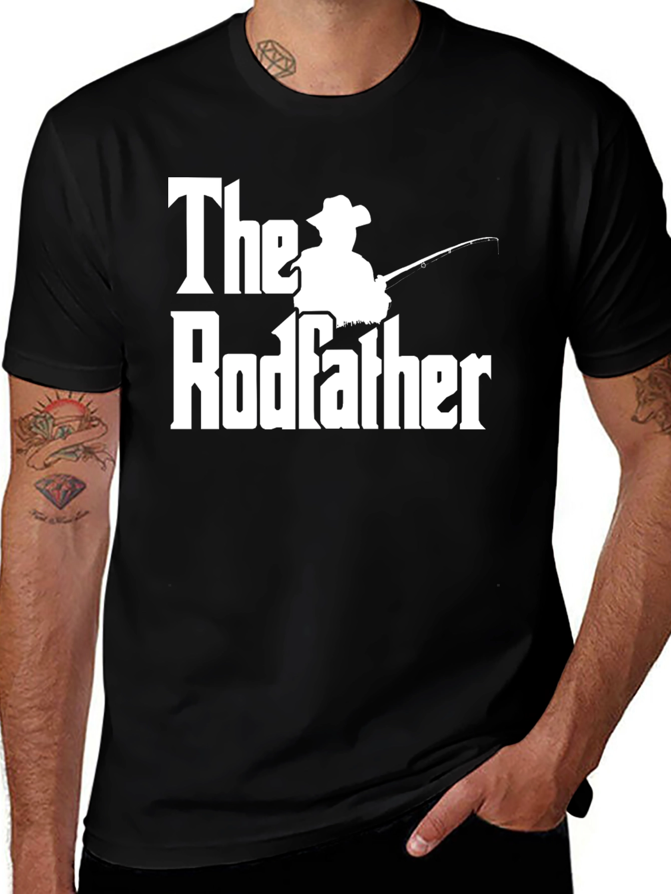 The Rodfather Fishing T-Shirt - Funny Angler Gift
