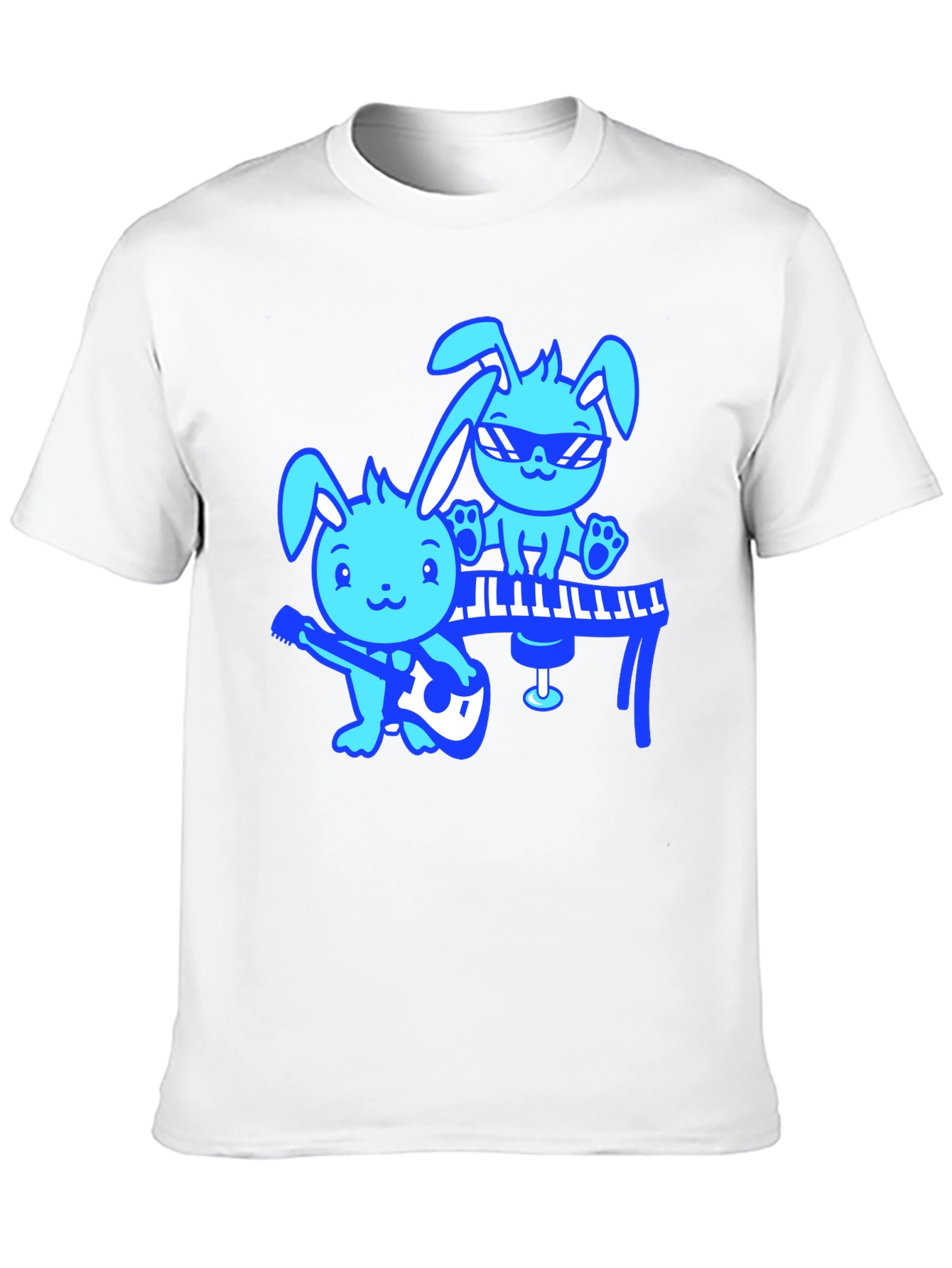 Cool Bunny Band Black T-Shirt