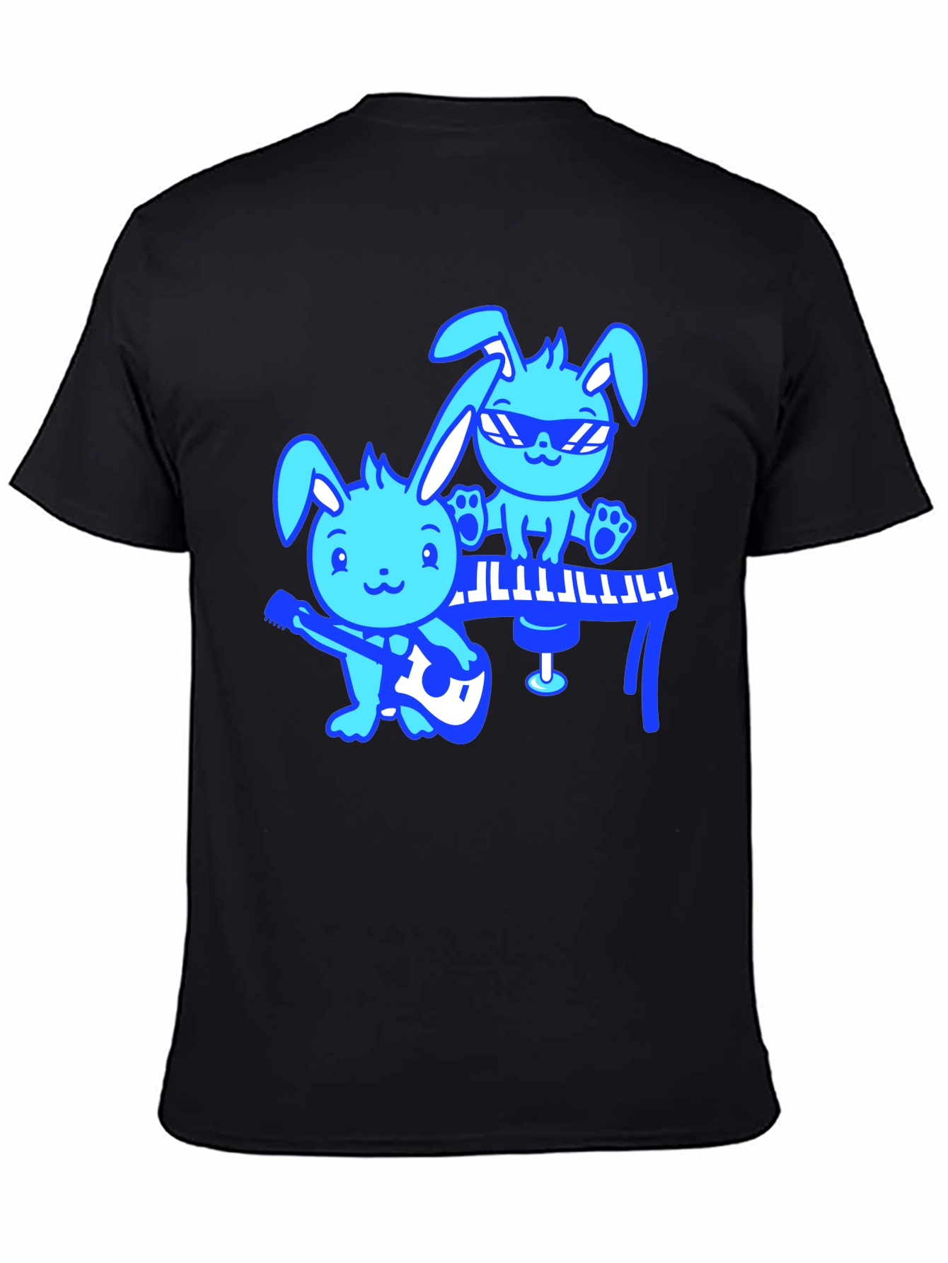 Cool Bunny Band Black T-Shirt