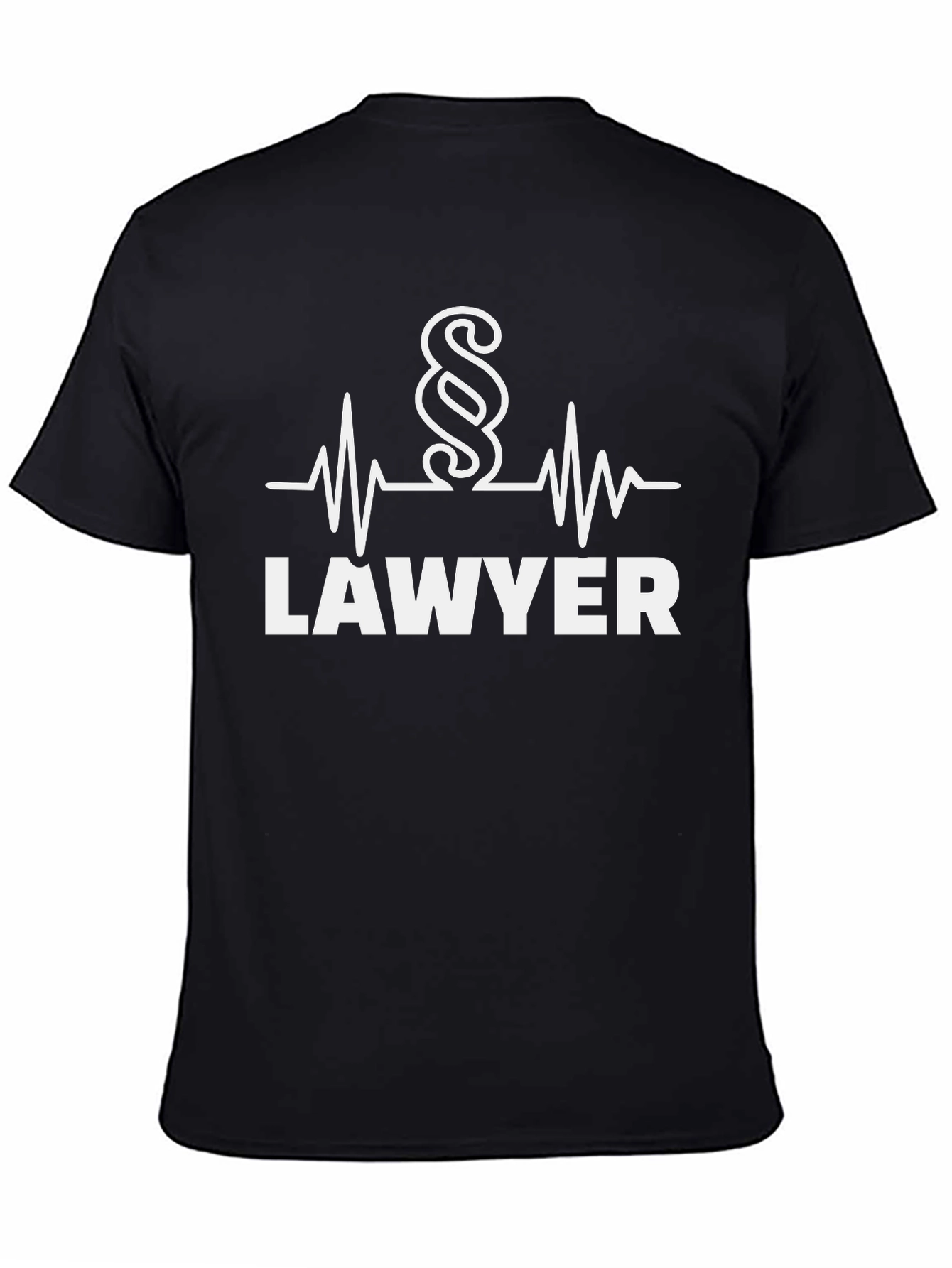Lawyer Heartbeat T-Shirt - Attorney at Law Gift