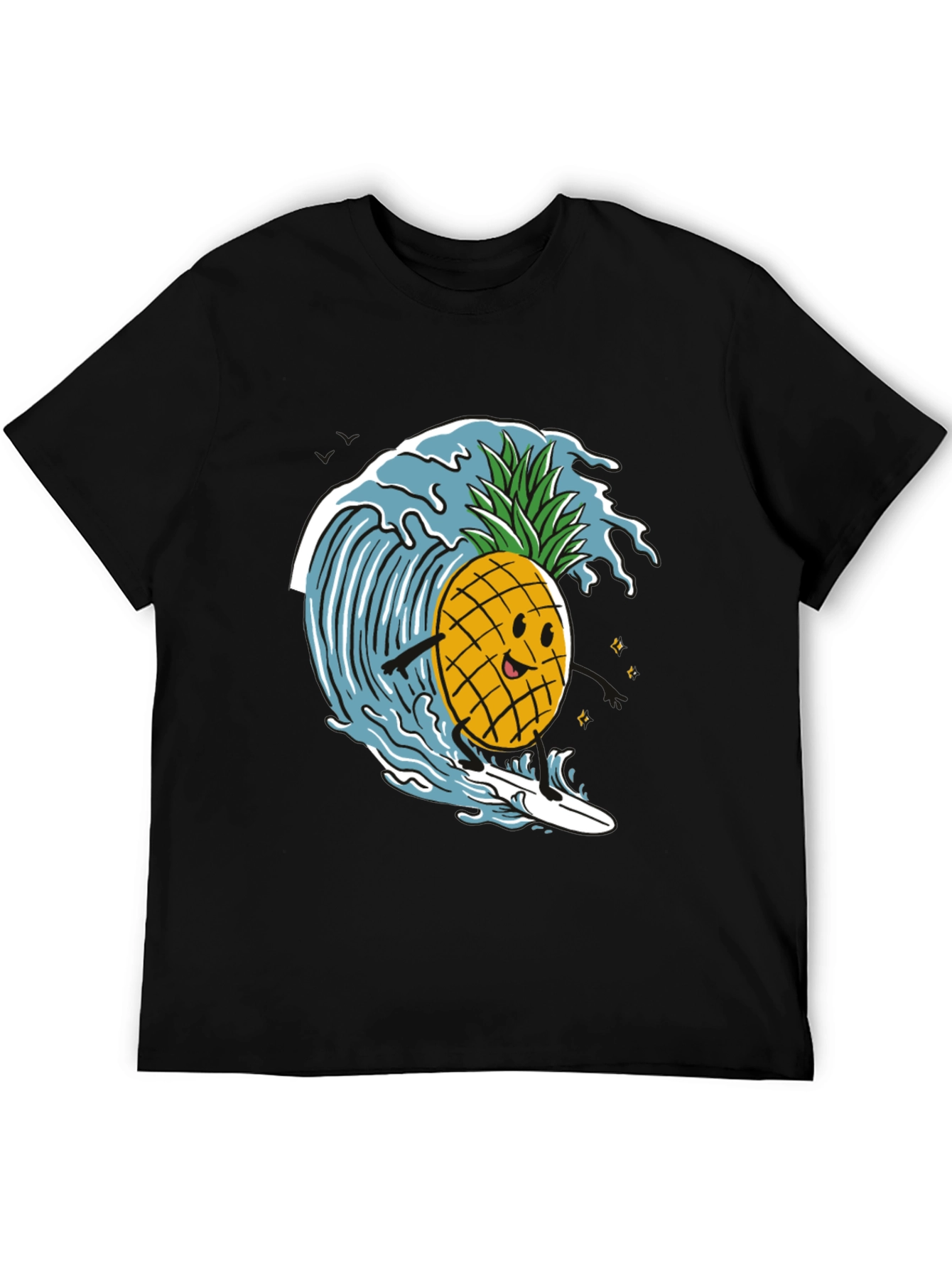 Surfing Pineapple T-Shirt - Fun Summer Tee