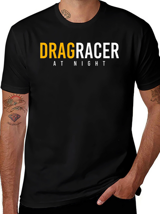 Drag Racer at Night Graphic T-Shirt