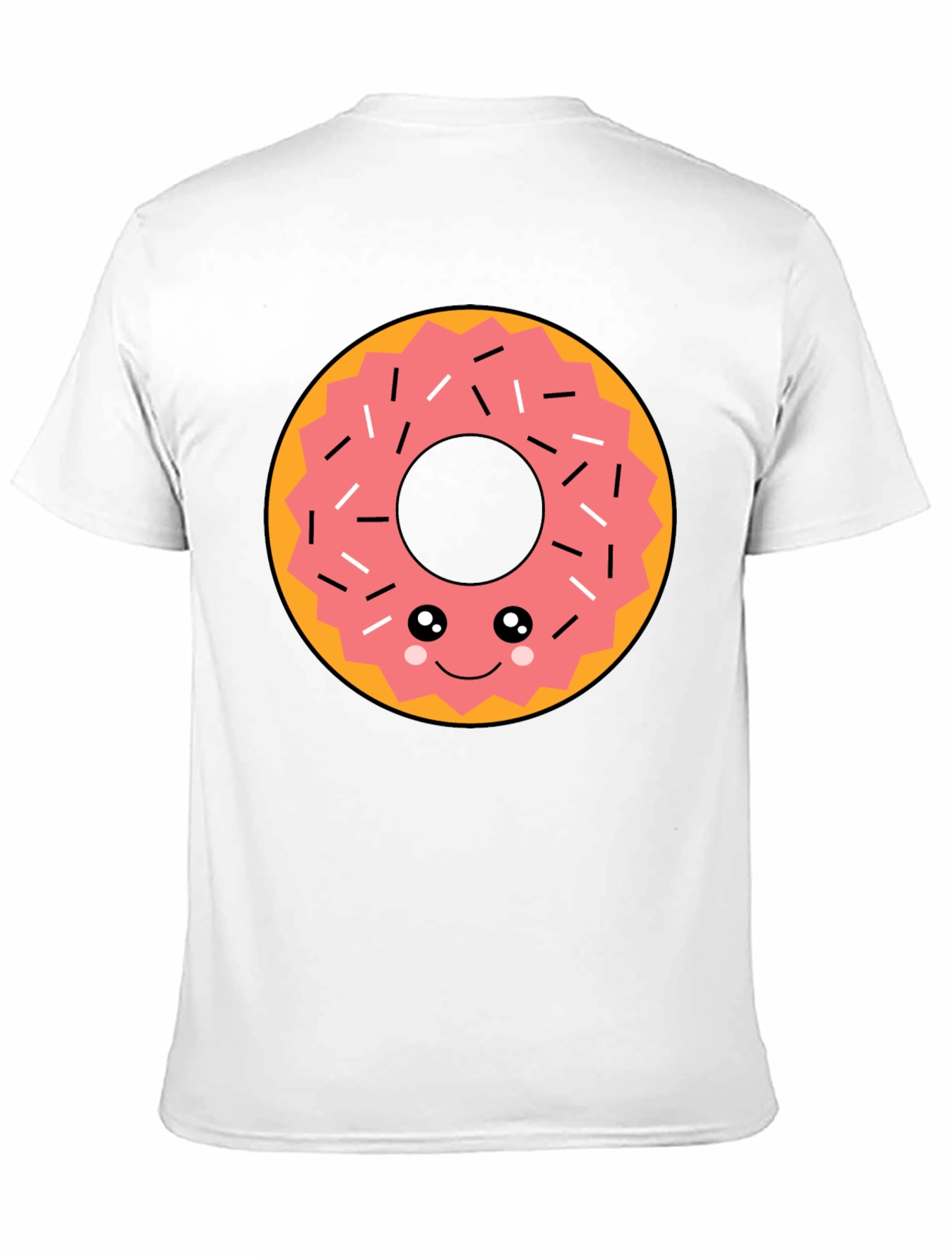 Kawaii Donut Graphic Tee - Funny Food T-Shirt