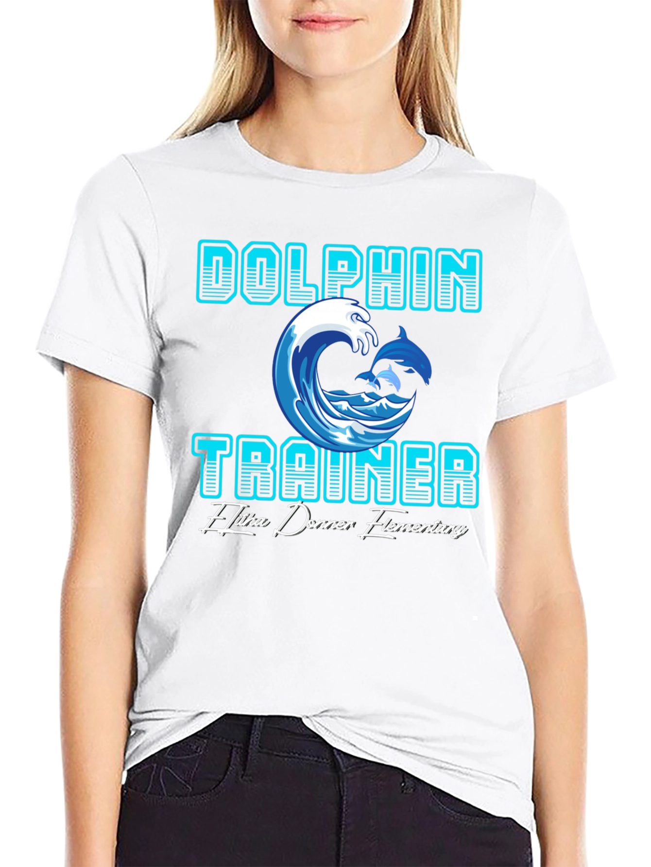 Dolphin Trainer T-Shirt - Elitha Donner Elementary School