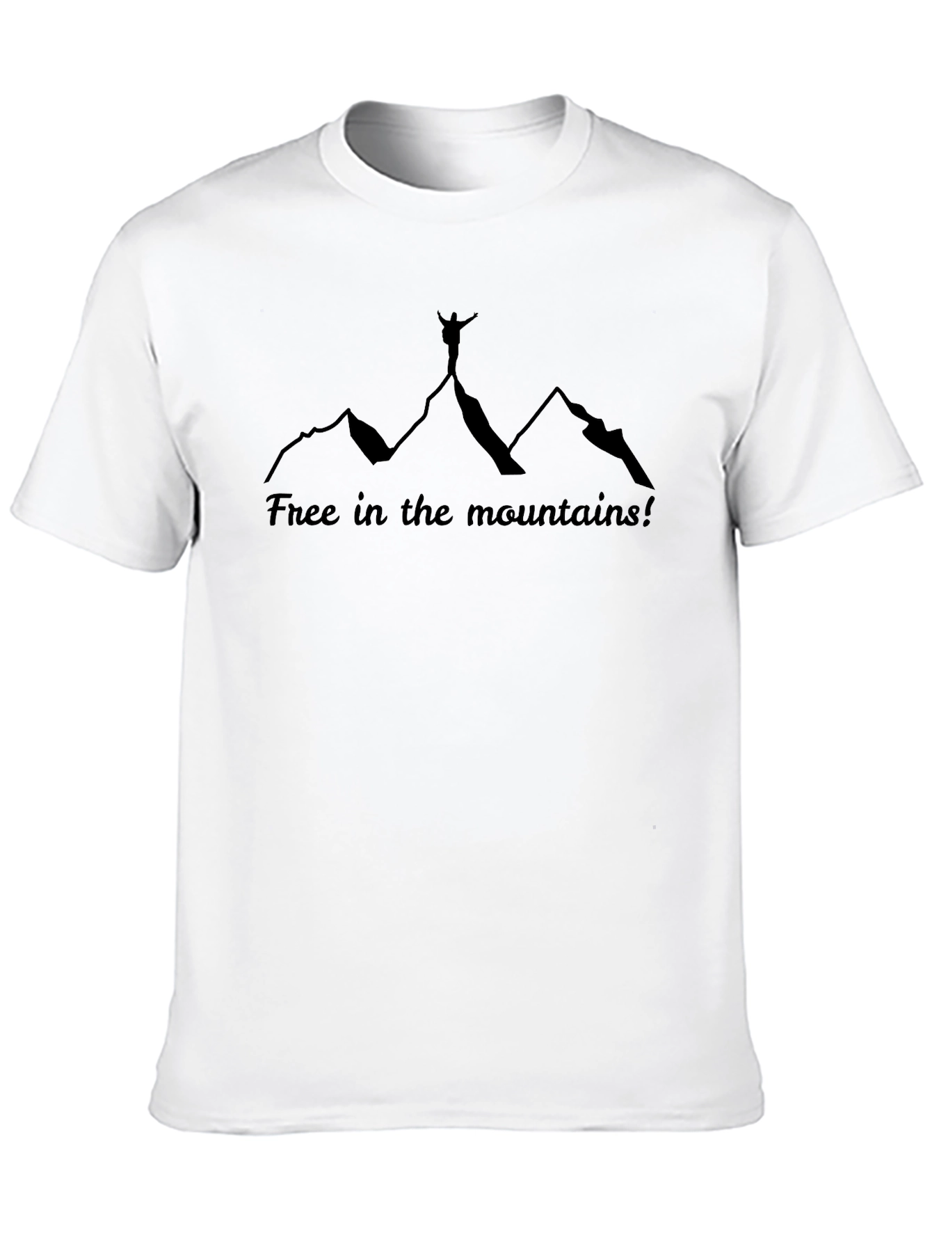 Free in the Mountains Black Graphic Tee