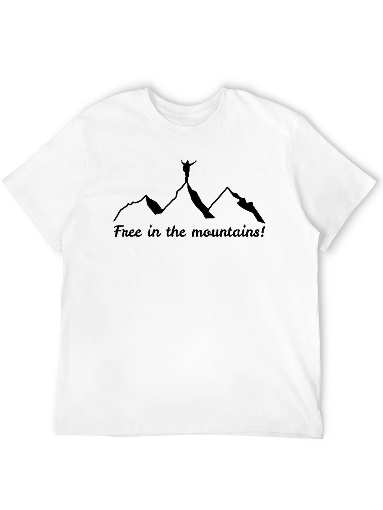 Free in the Mountains Black Graphic Tee