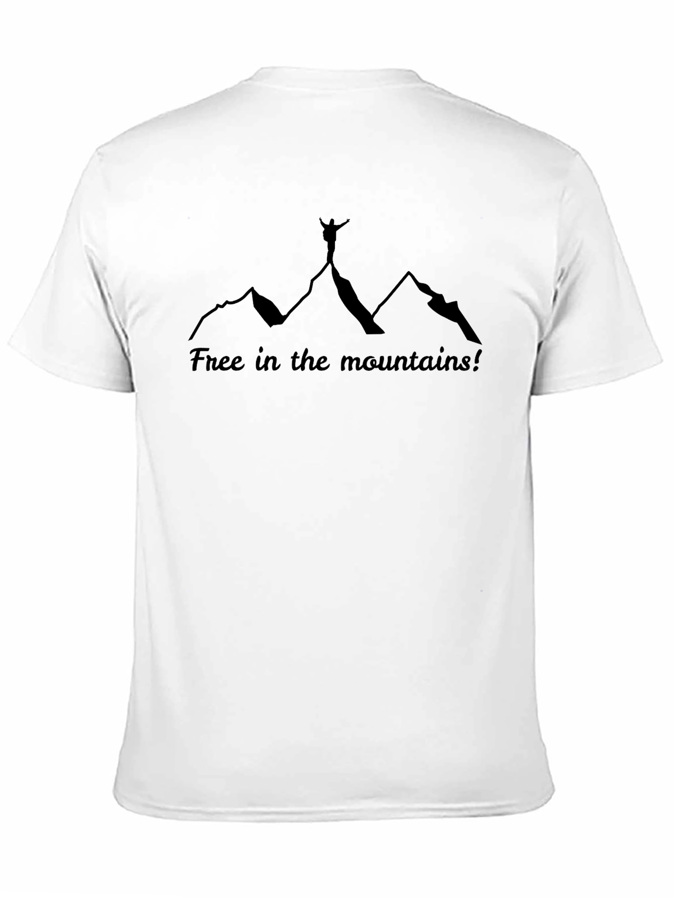 Free in the Mountains Black Graphic Tee