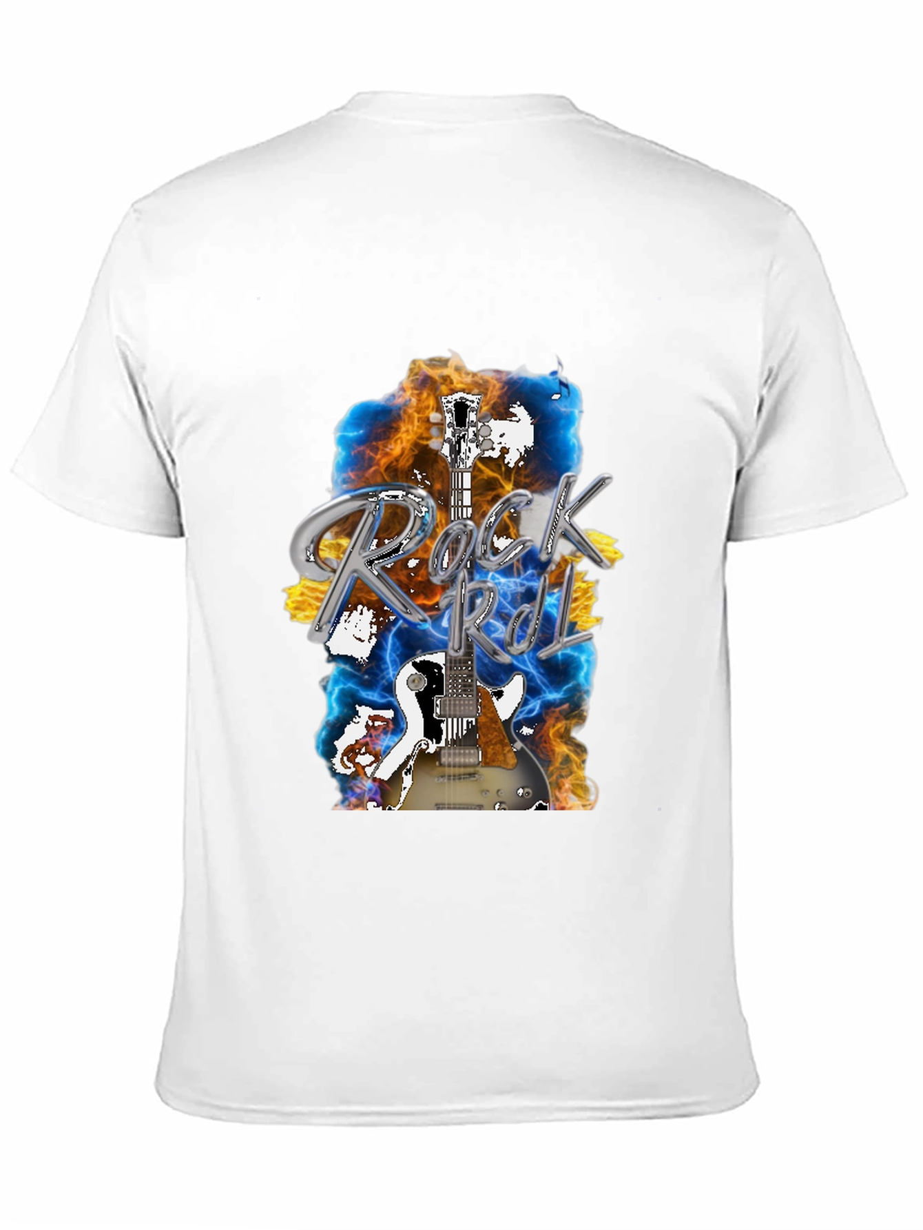 Rock and Roll Guitar Graphic T-Shirt