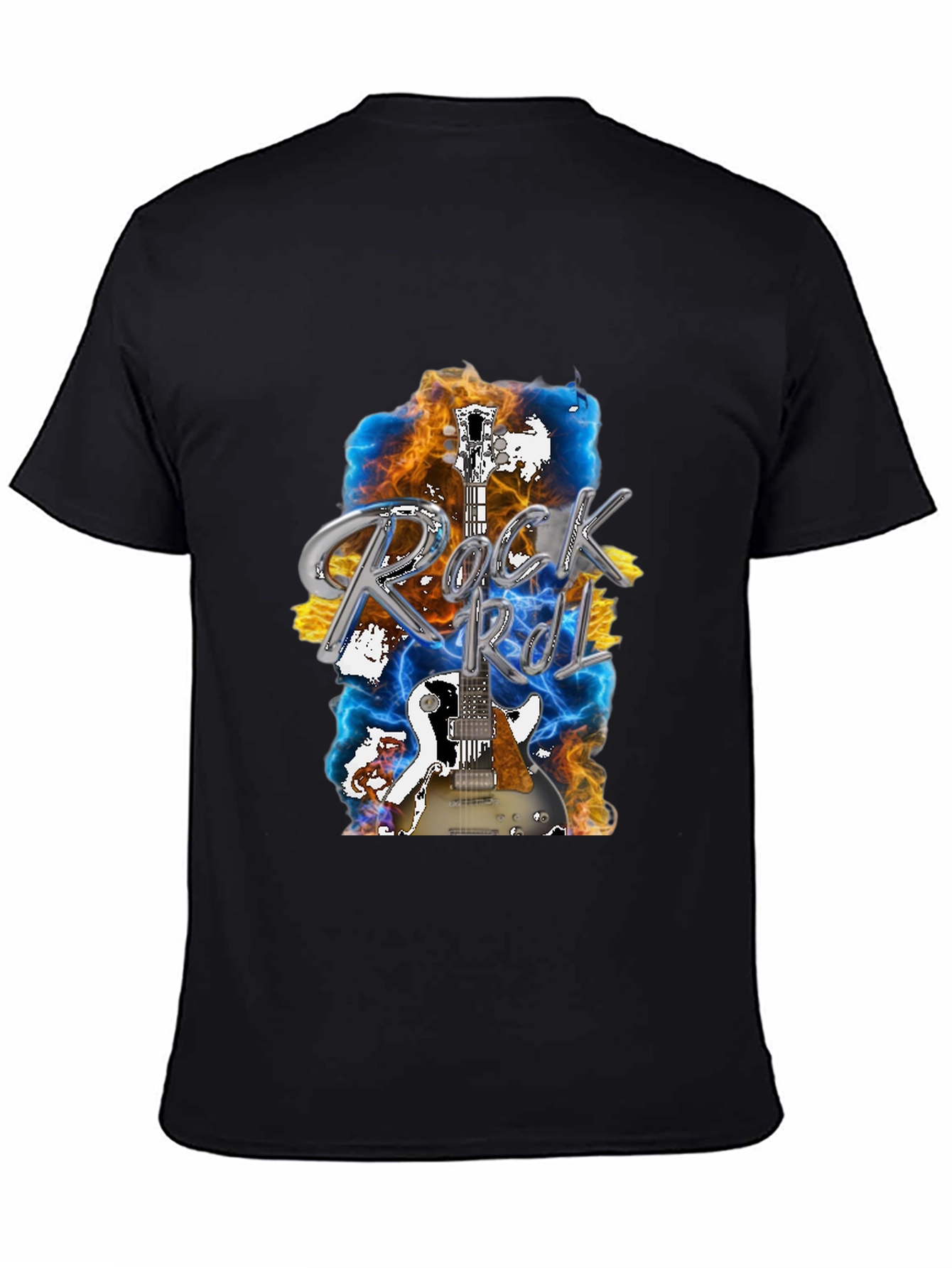 Rock and Roll Guitar Graphic T-Shirt