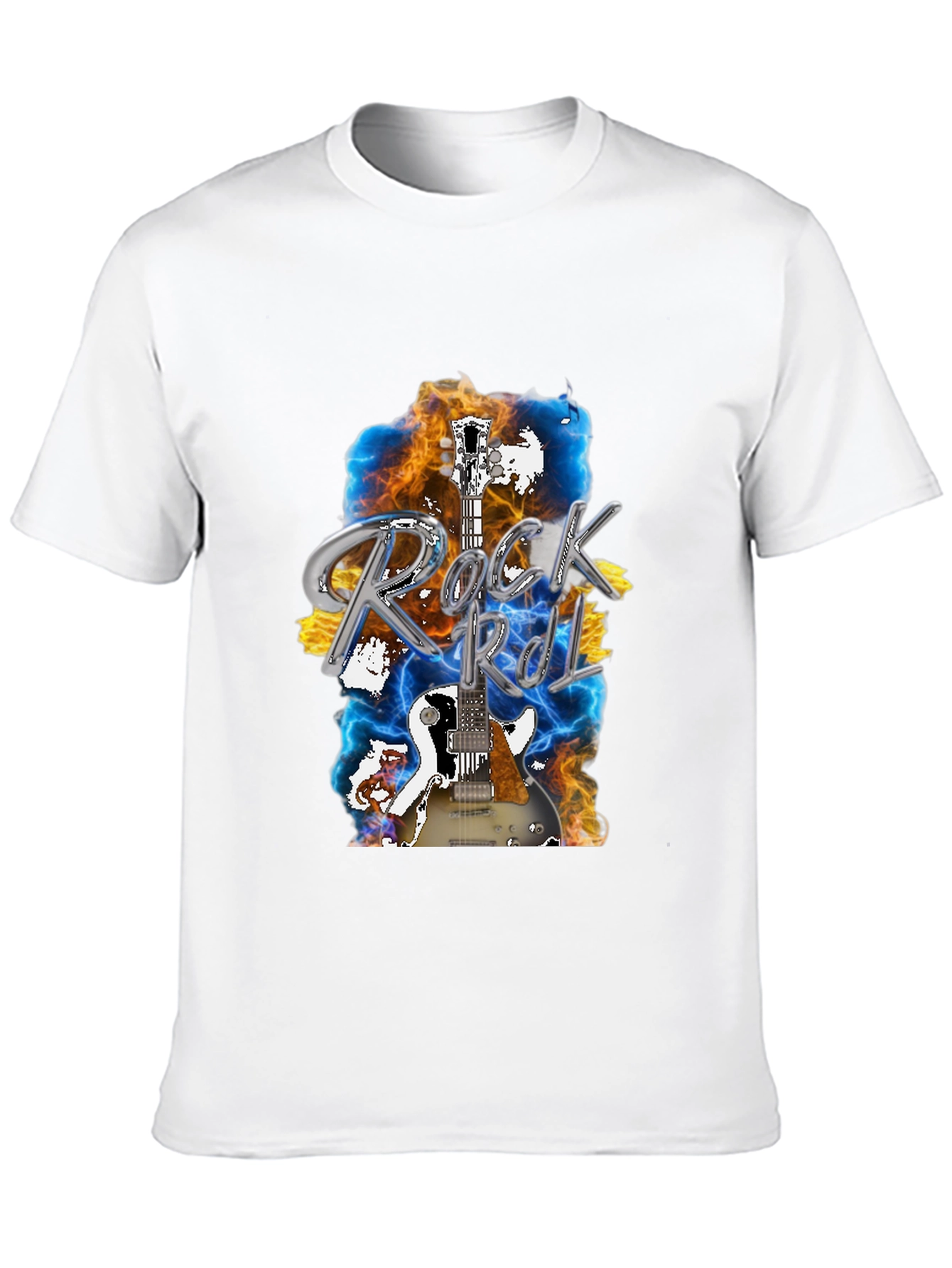 Rock and Roll Guitar Graphic T-Shirt