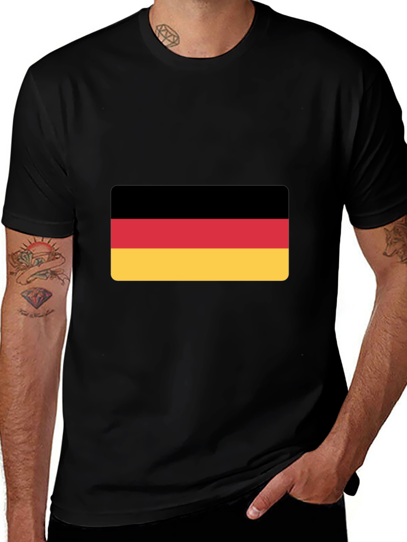 Germany Flag T-Shirt - Black